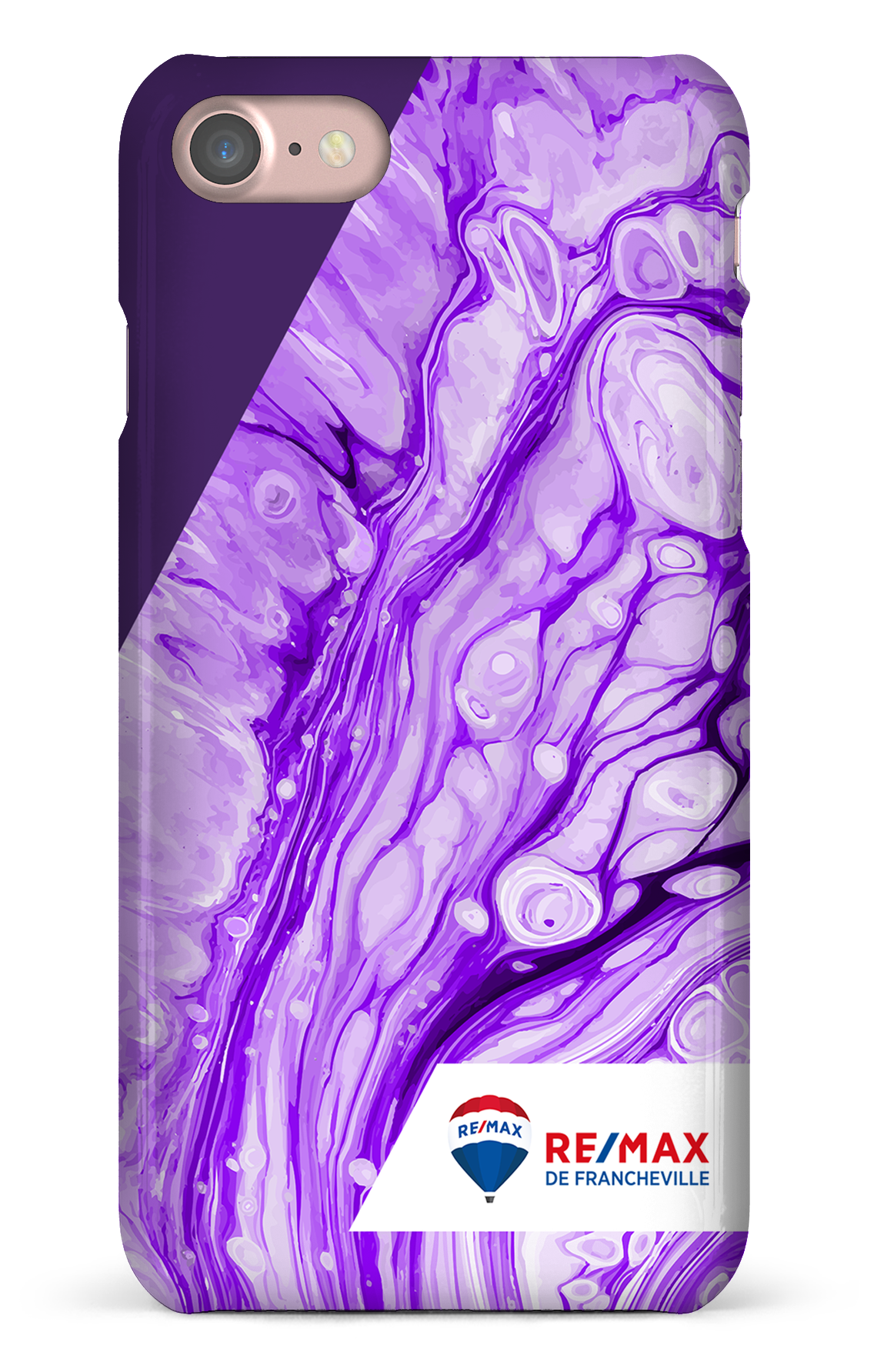 Peinture marbrée claire violette de Francheville - iPhone 7