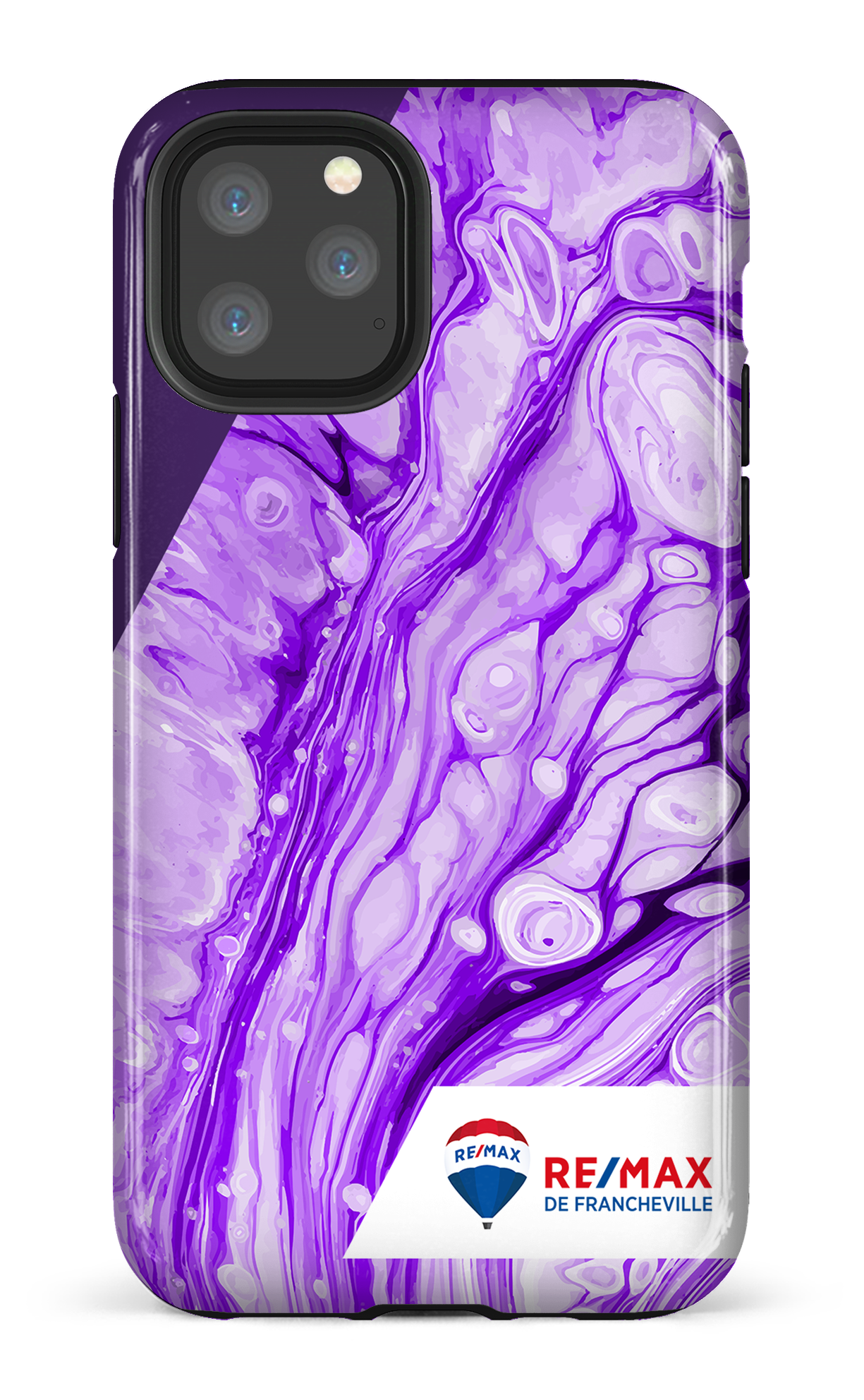 Peinture marbrée claire violette de Francheville - iPhone 11 Pro