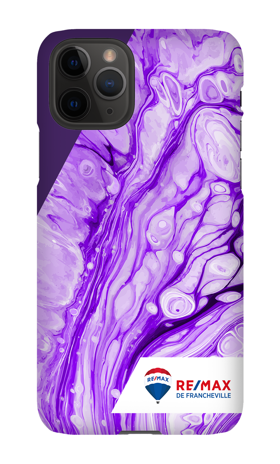 Peinture marbrée claire violette de Francheville - iPhone 11 Pro