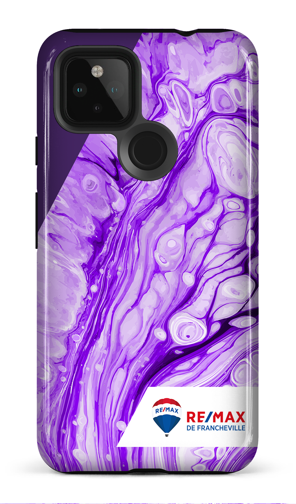Peinture marbrée claire violette de Francheville - Google Pixel 4A (5G)