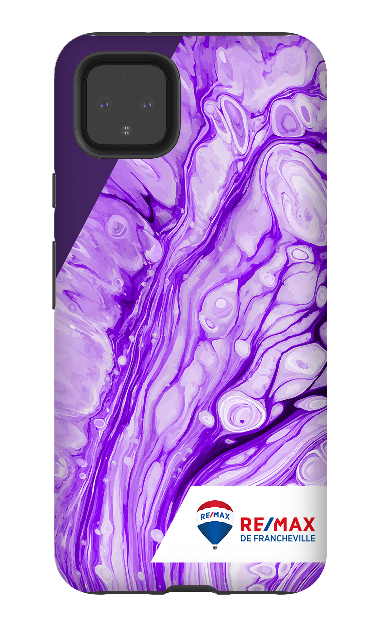 Peinture marbrée claire violette de Francheville - Google Pixel 4 XL