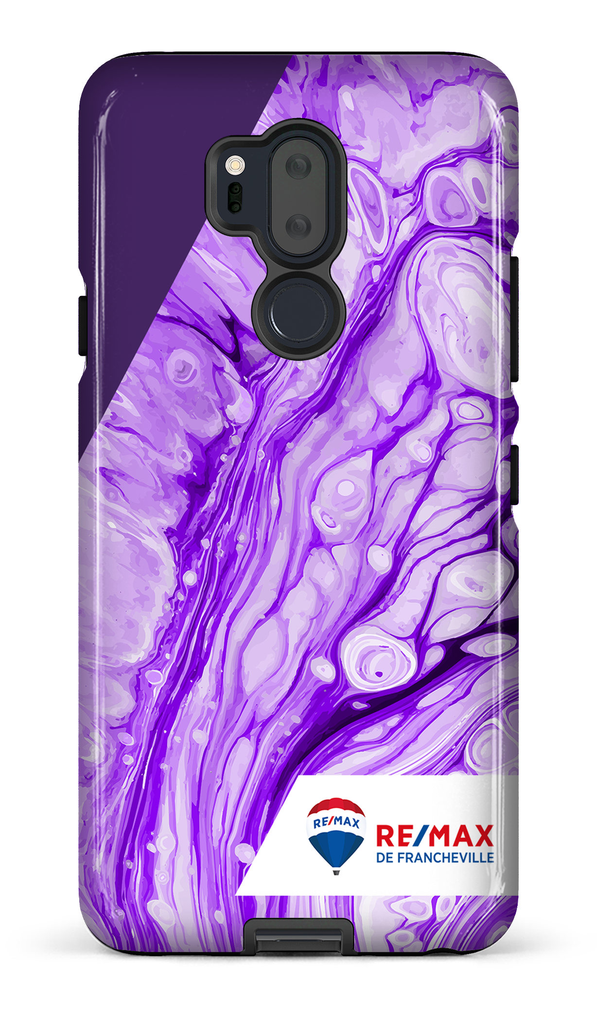 Peinture marbrée claire violette de Francheville - LG G7