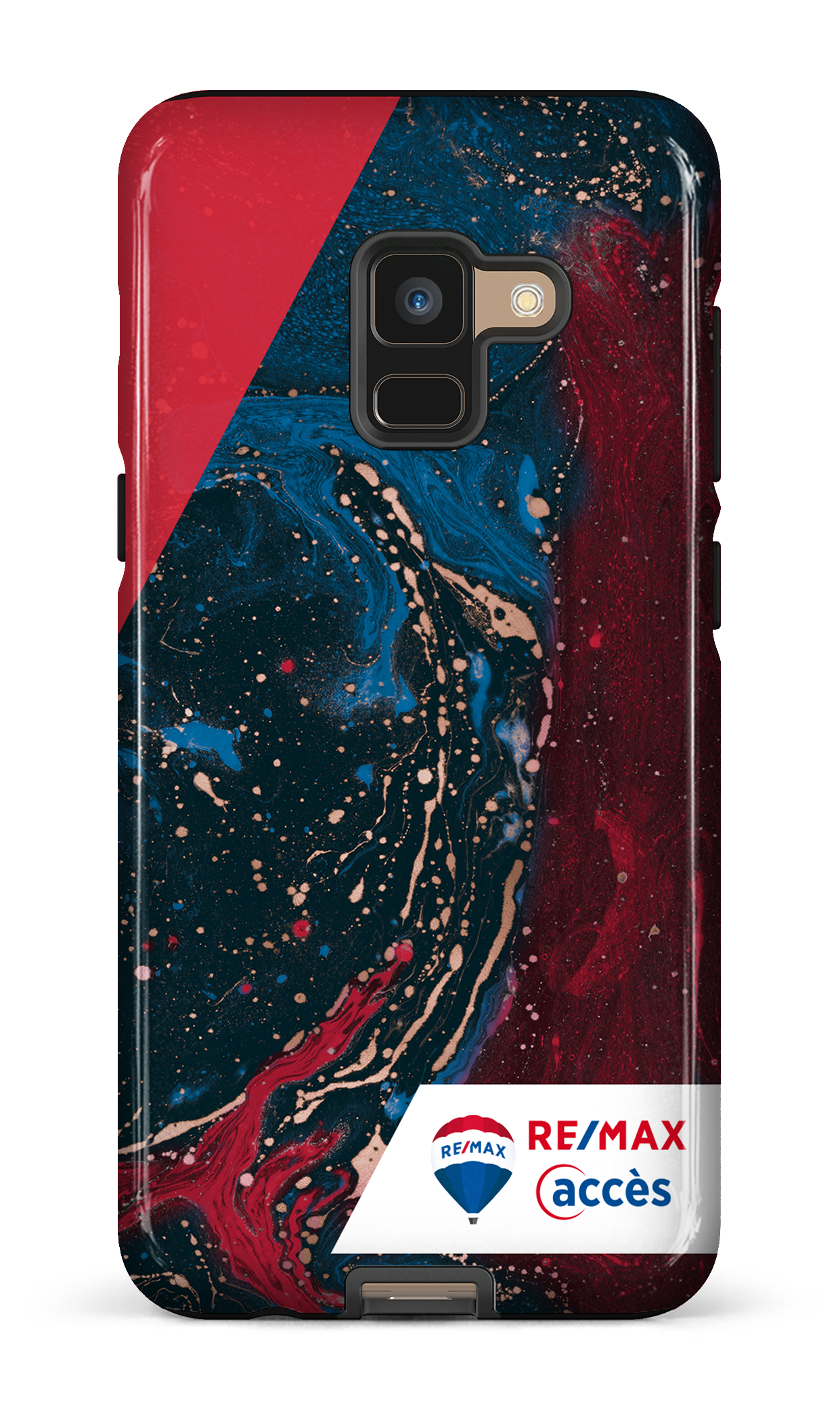 Peinture marbrée sombre - Galaxy A8