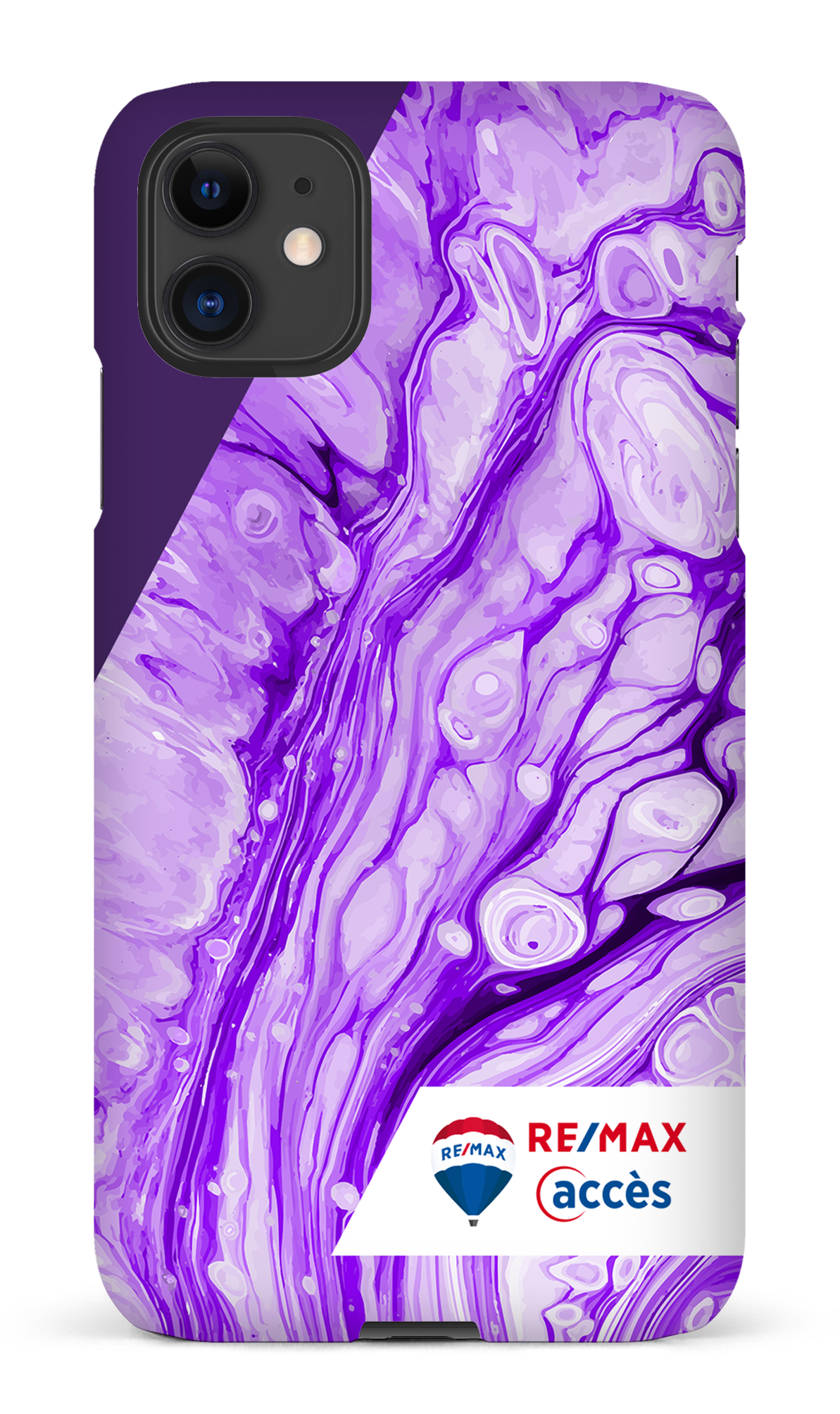 Peinture marbrée claire violette - iPhone 11