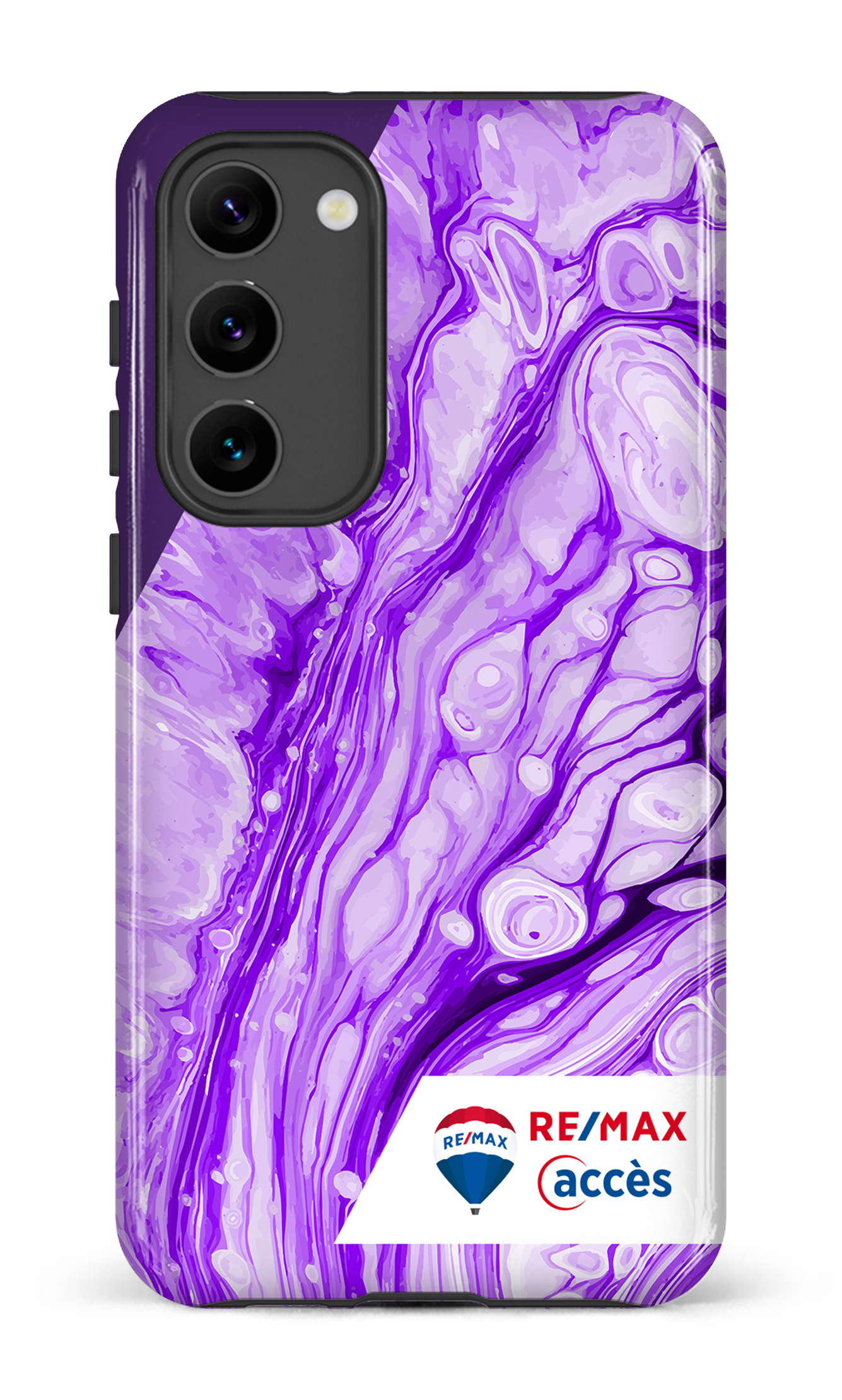 Peinture marbrée claire violette - Galaxy S23 Plus