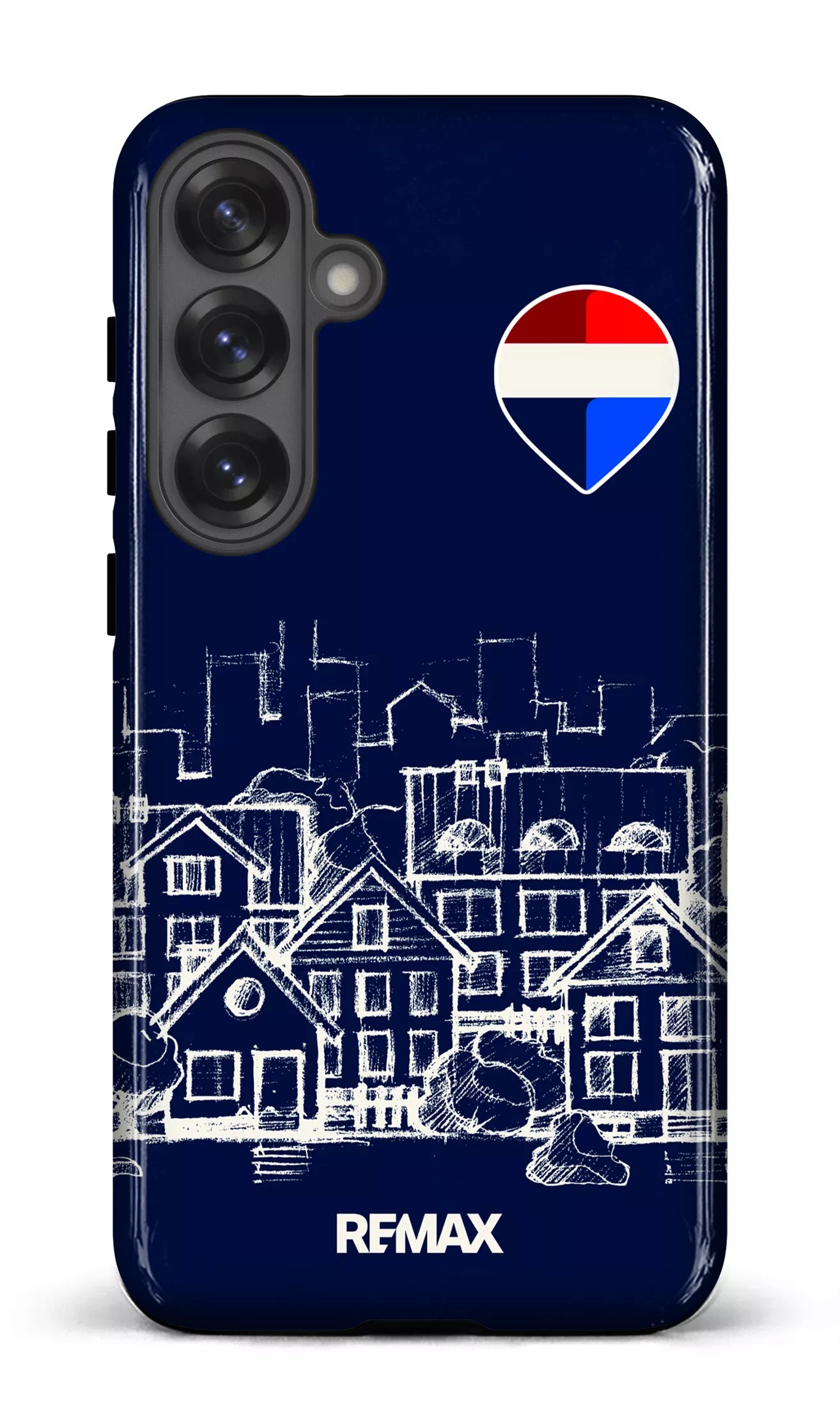 Galaxy S25 Plus Tough (Gloss) Remax Sketch Bleu -