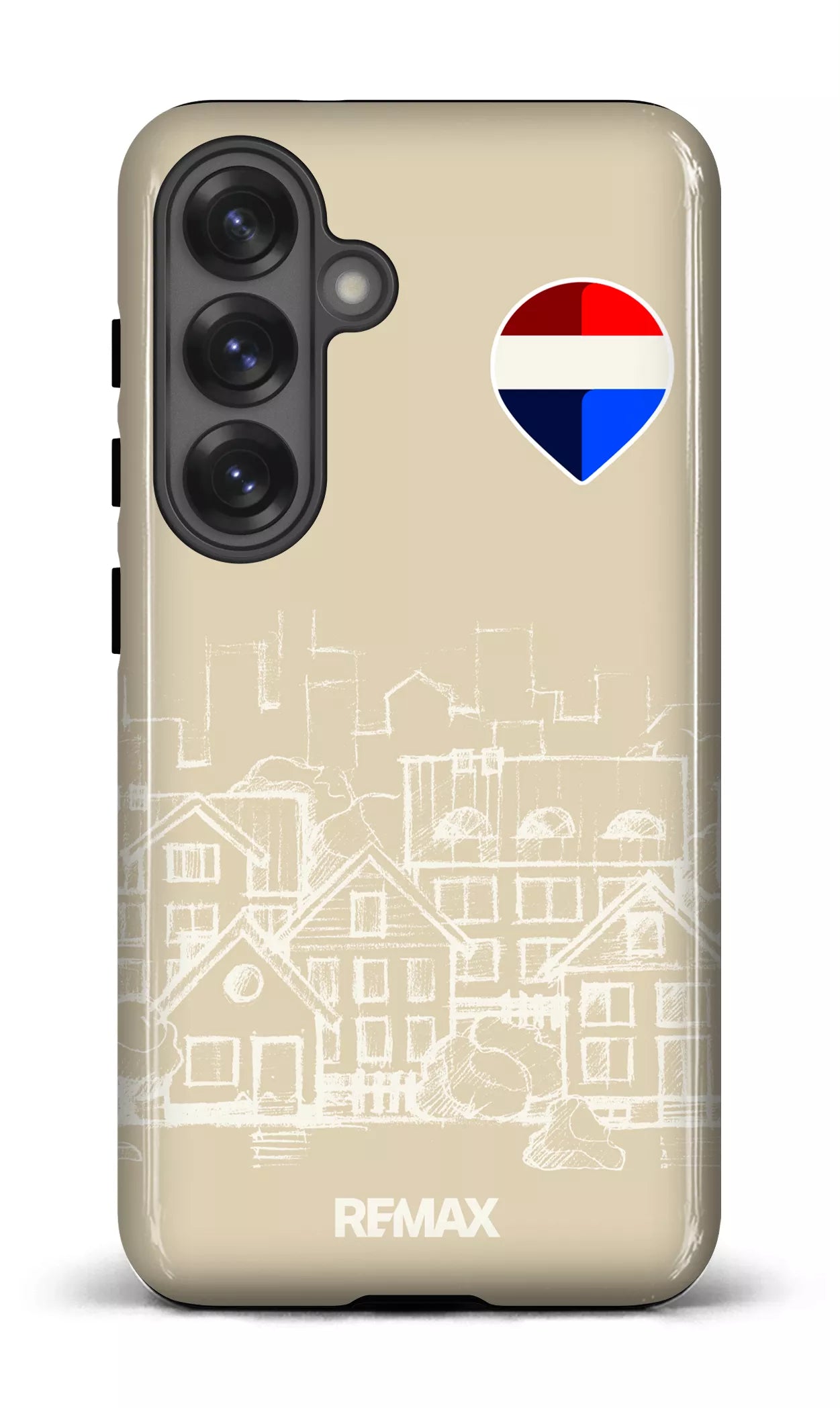 Galaxy S25 Tough (Gloss) Remax Sketch Beige -