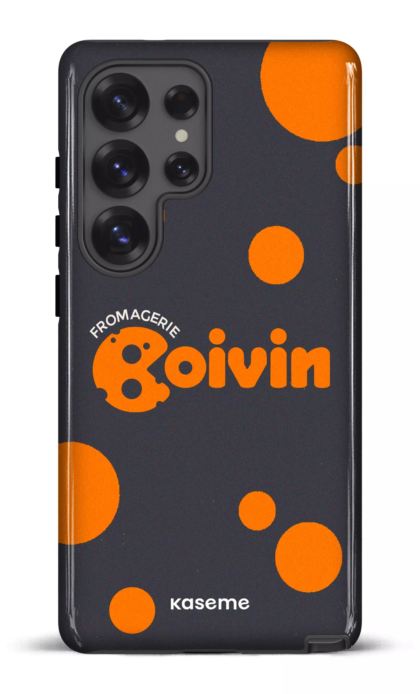 Galaxy S25 Ultra Tough (Gloss) Boivin Gris x Ronds -