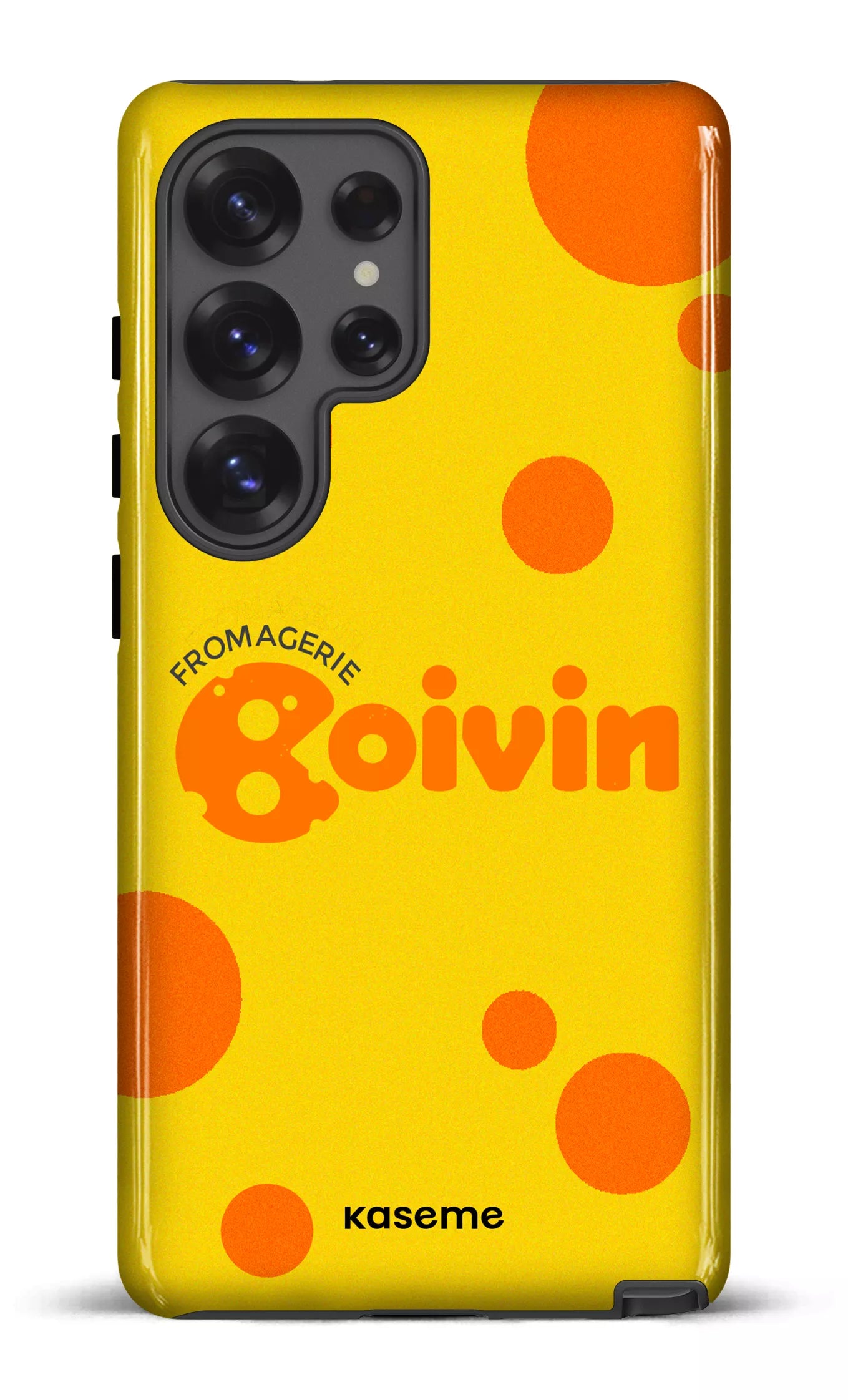 Galaxy S25 Ultra Tough (Gloss) Boivin Jaune x Ronds -