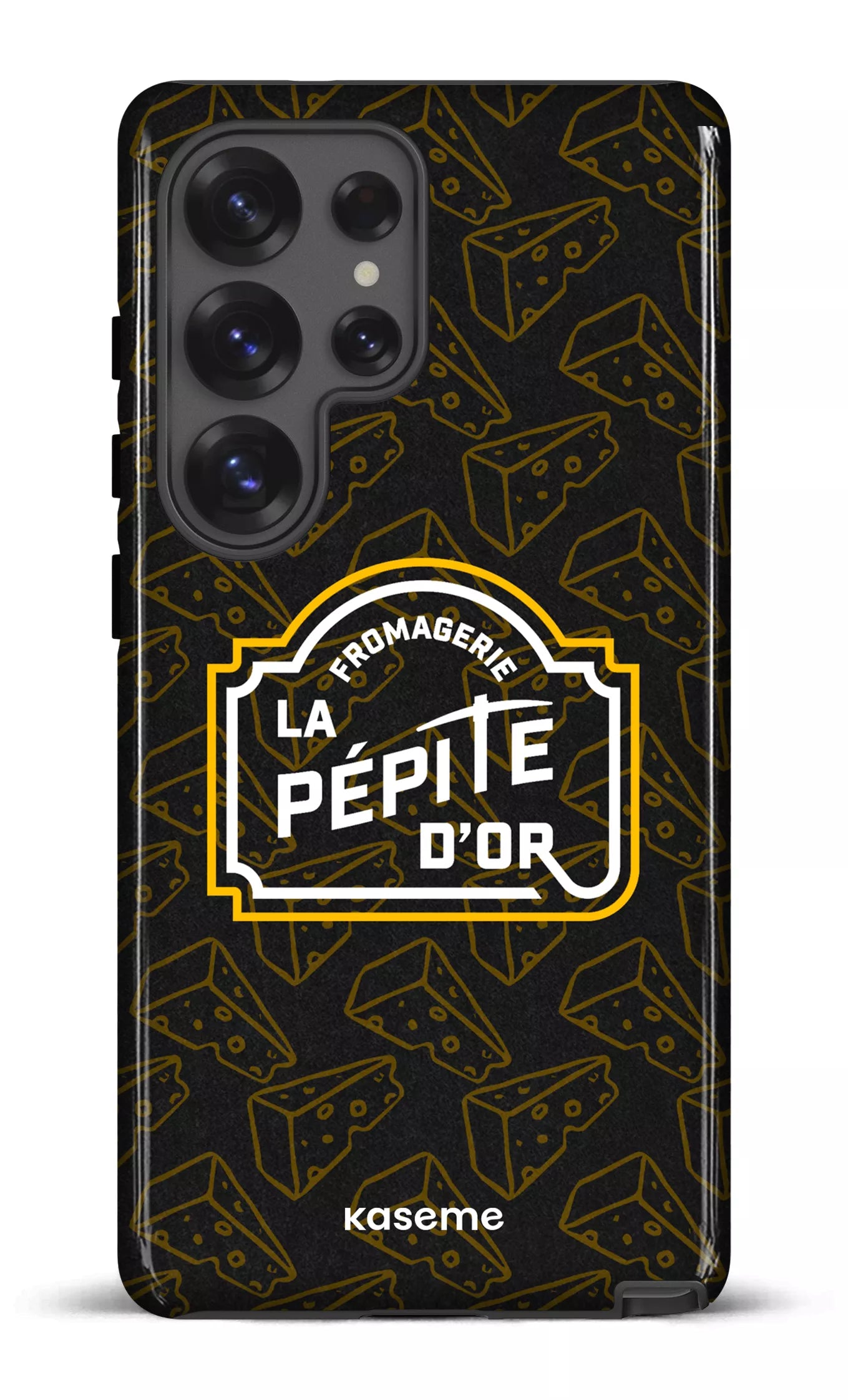 Galaxy S25 Ultra Tough (Gloss) Pépite x Fromages Noir -