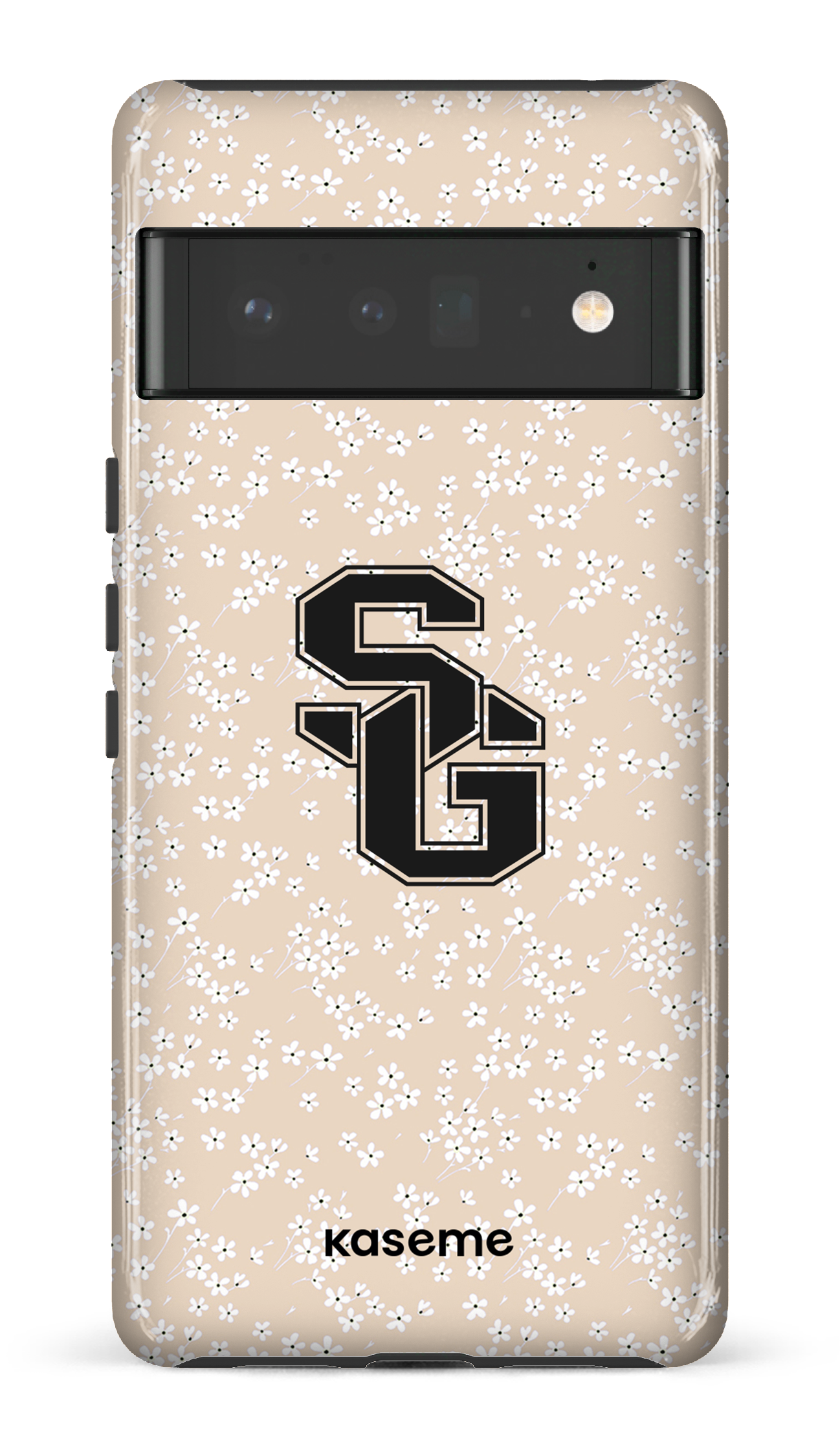 Google Pixel 6 Pro Tough (Gloss) Posy Beige x Dragons -