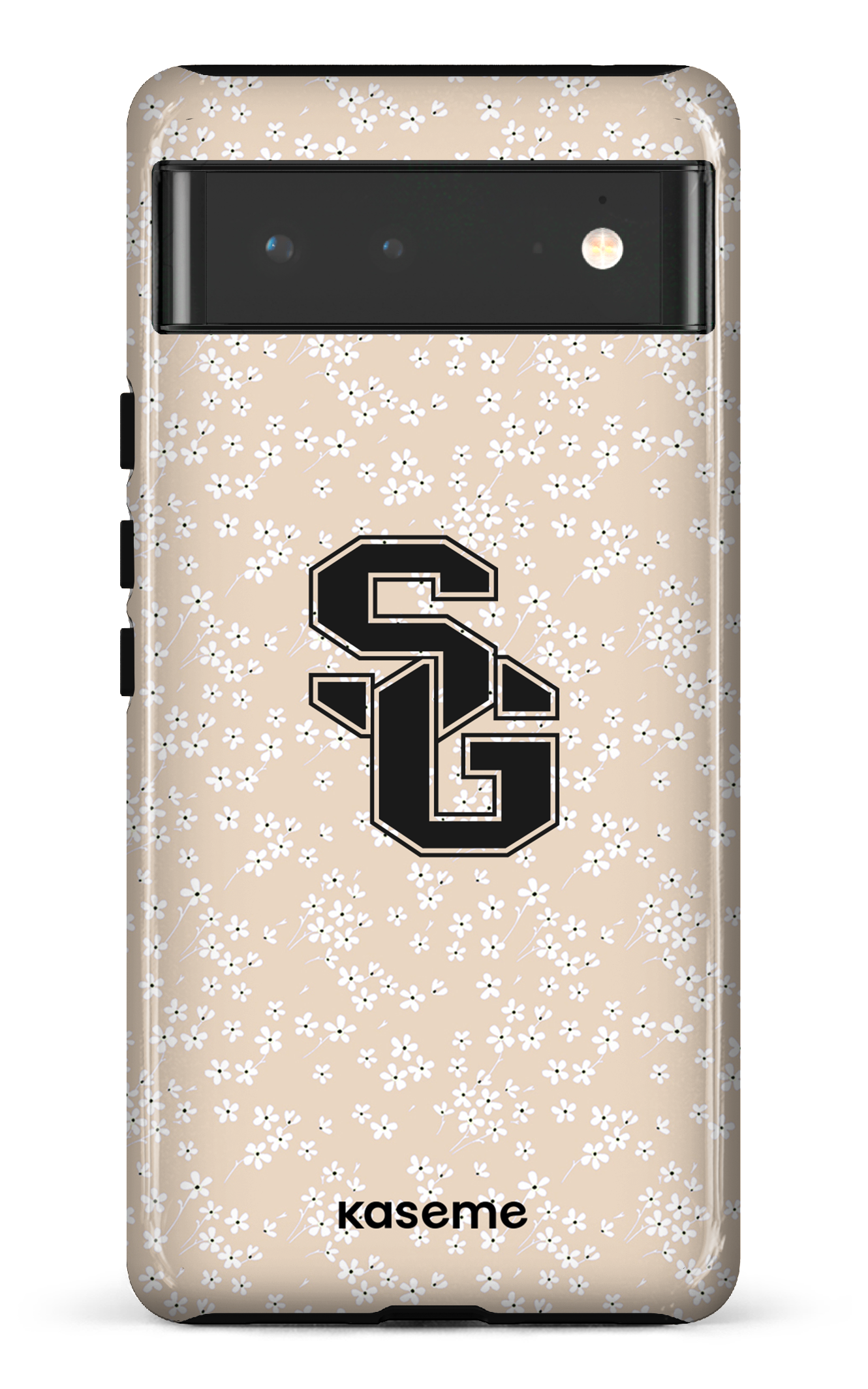 Google Pixel 6 Tough Posy Beige x Dragons -