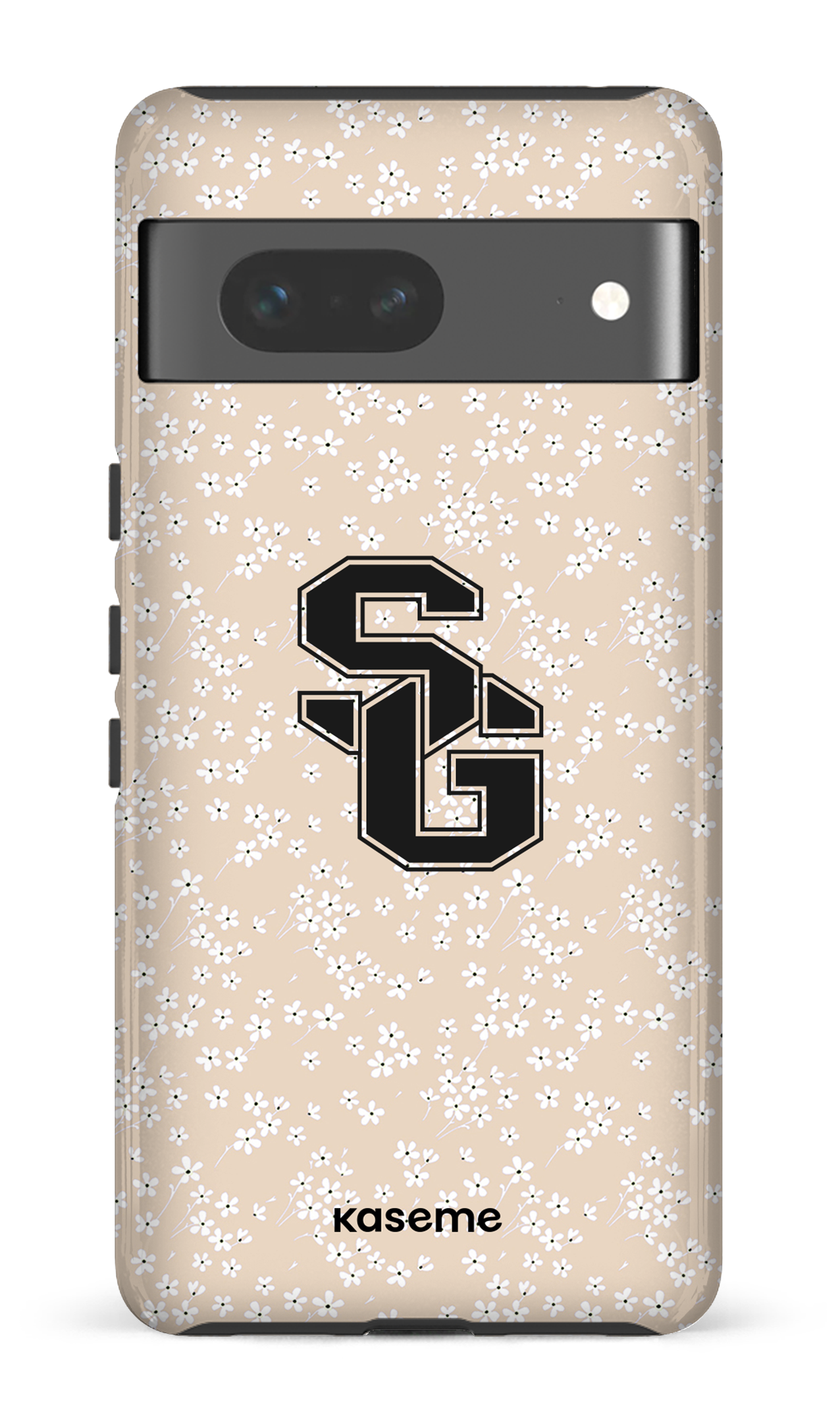 Google Pixel 7 Tough Gloss Posy Beige x Dragons -