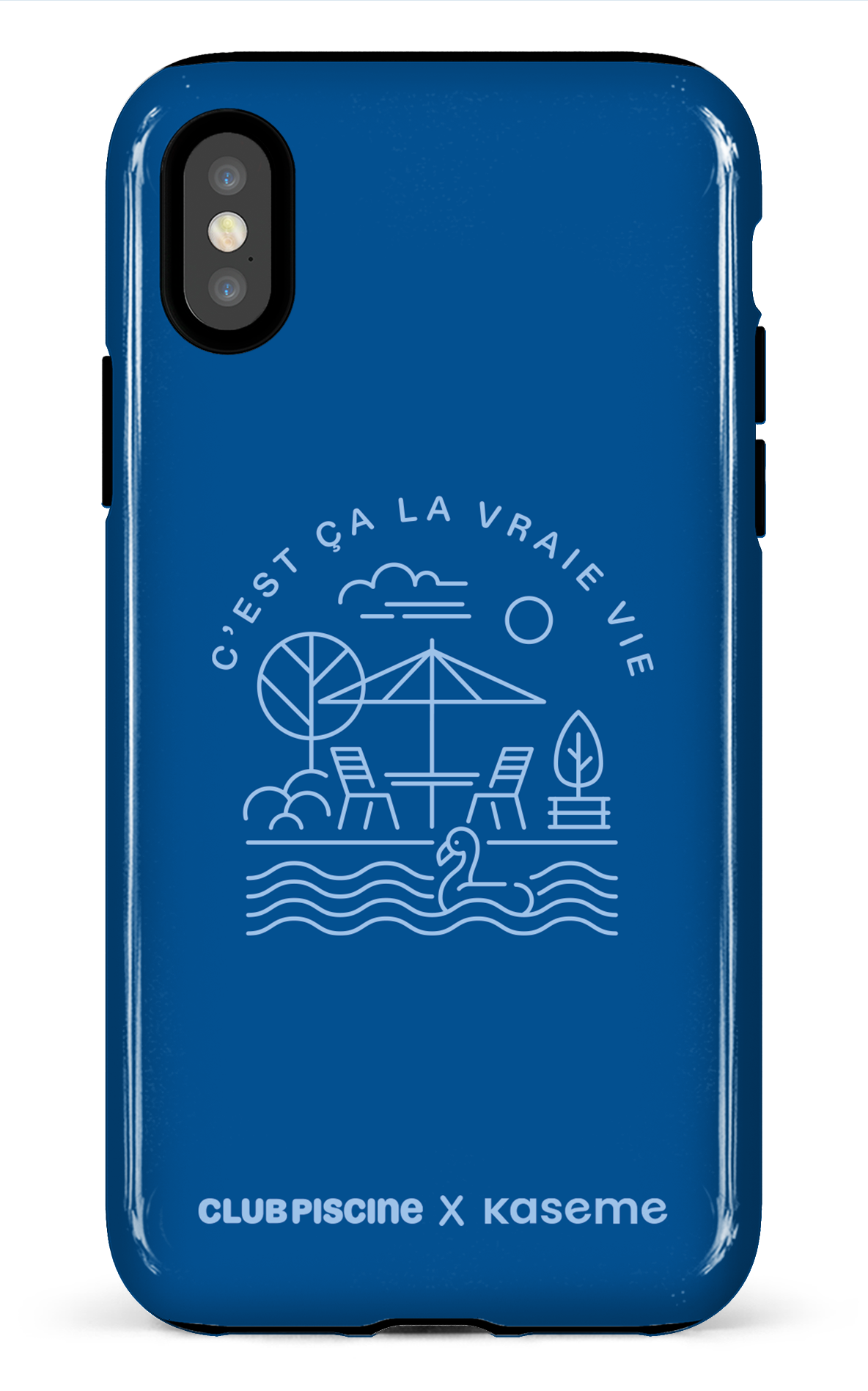 iPhone X/XS Tough Vraie Vie par Club Piscine -