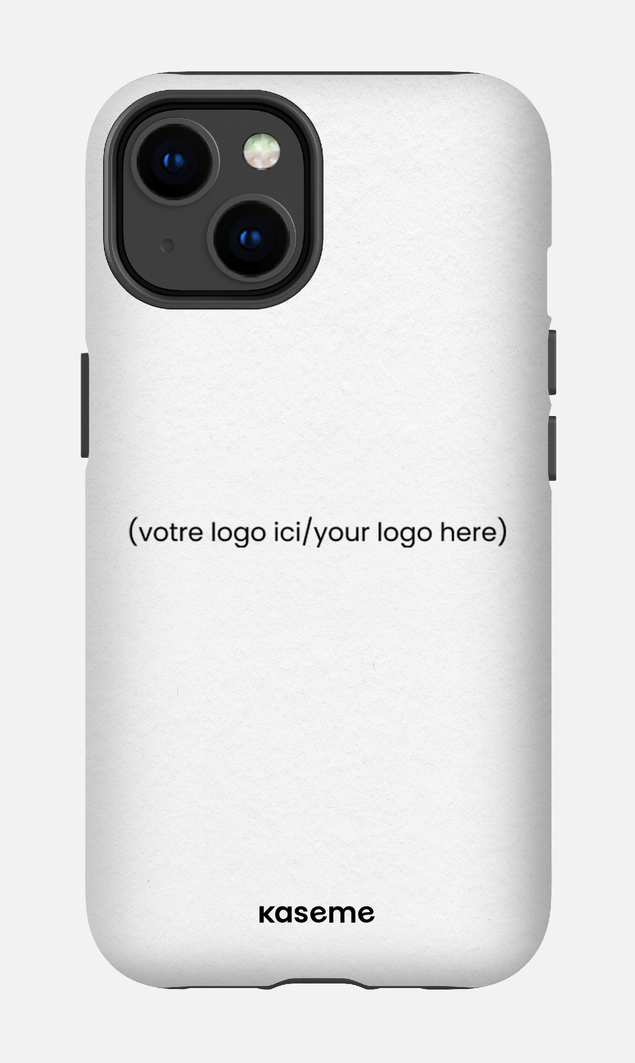 Votre logo ici / Your logo here white - iPhone 14 Tough Matte