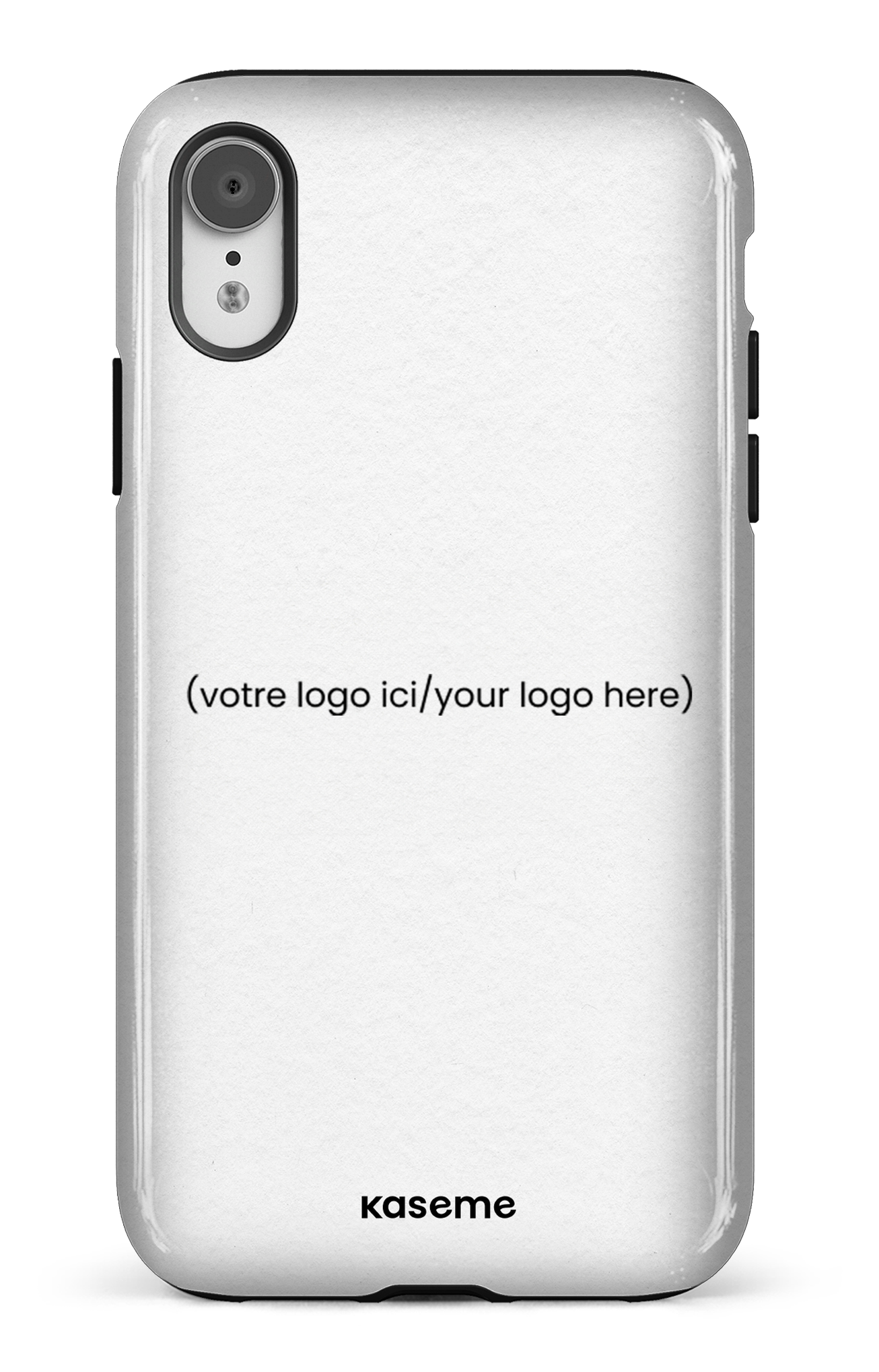 Votre logo ici / Your logo here white - iPhone XR Tough