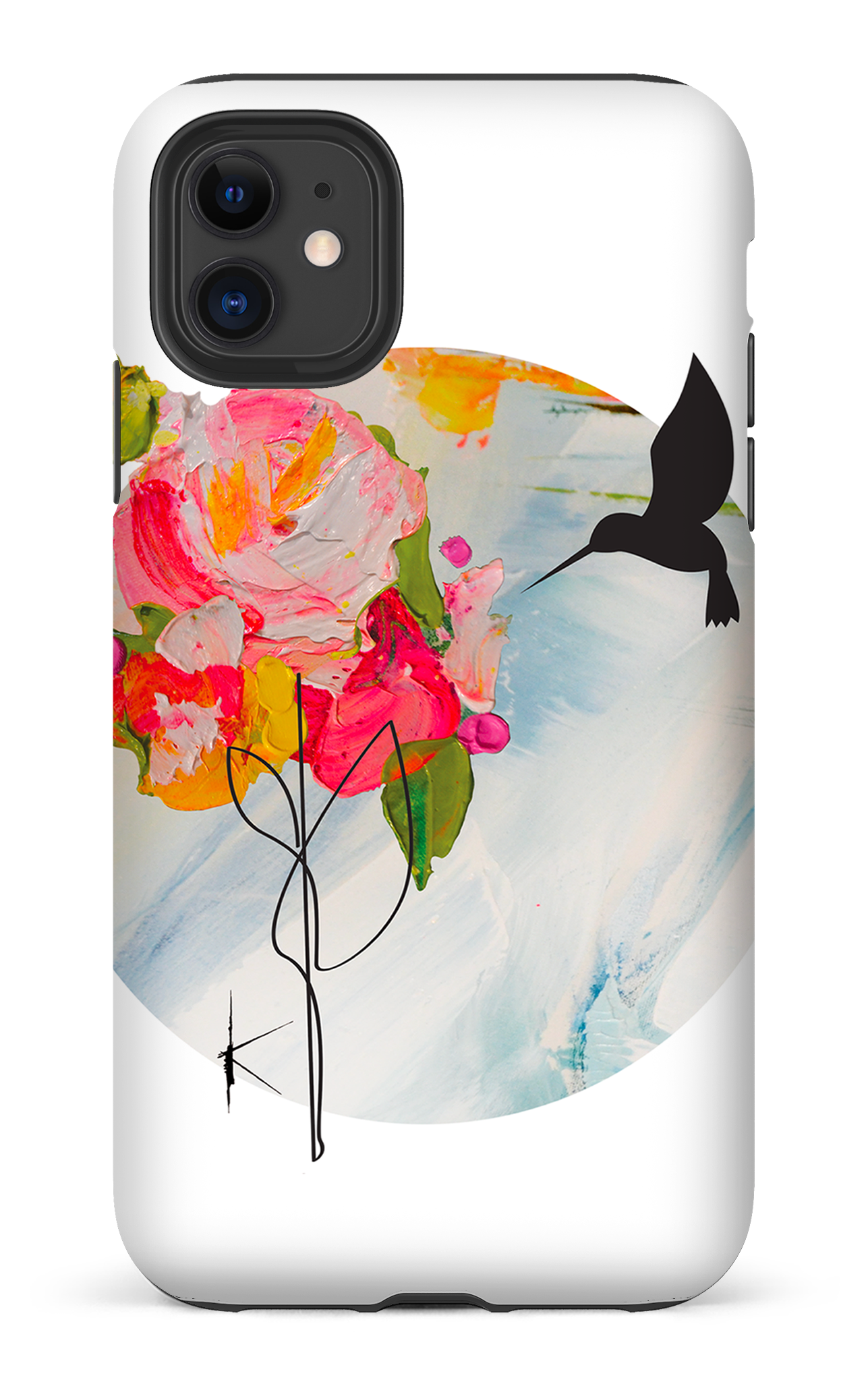 iPhone 11 Tough Matte Colibri par Kristine Girard -