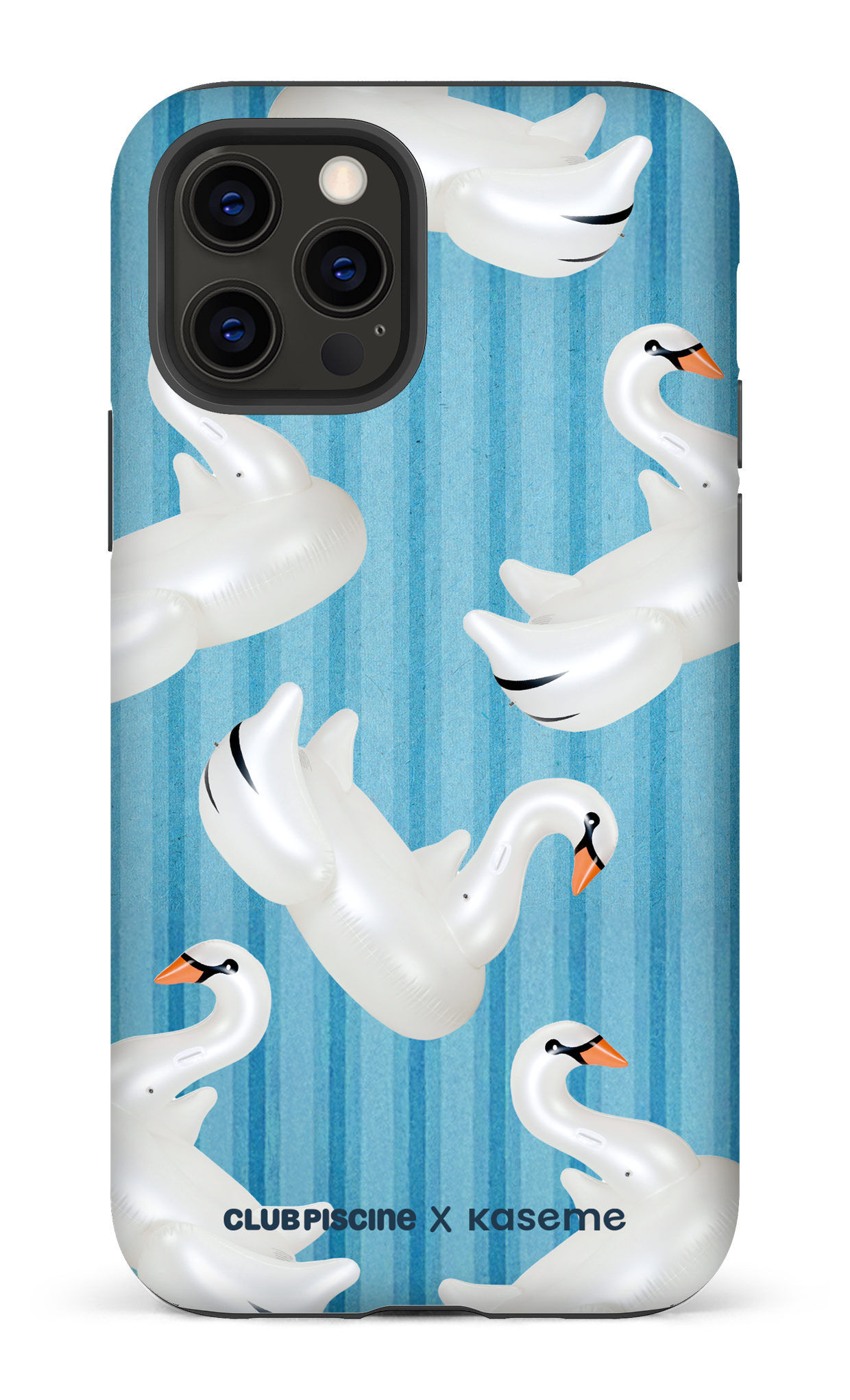 iPhone 12 Pro Tough Matte Cygne par Club Piscine -
