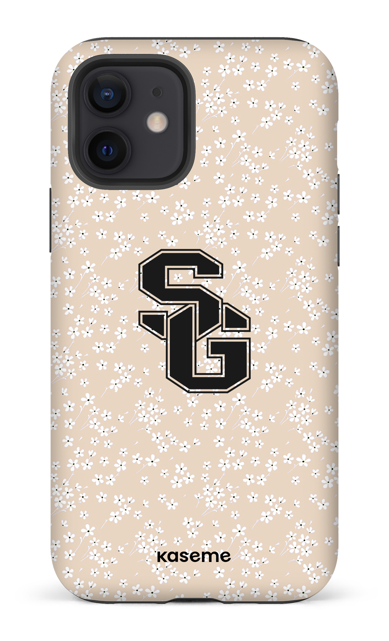 iPhone 12 Tough Matte Posy Beige x Dragons -