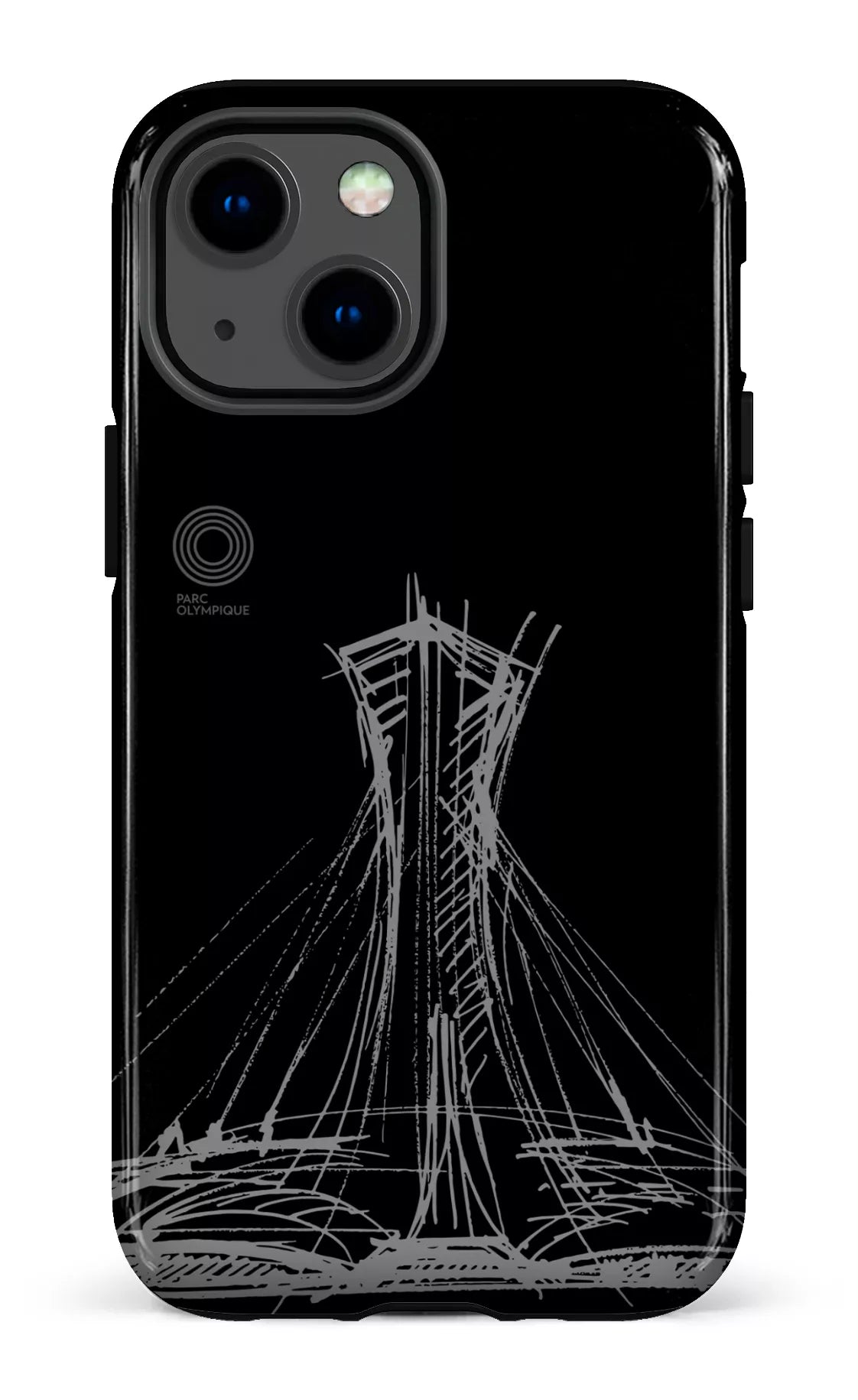 iPhone 13 Mini Tough Parc Olympique - Croquis Noir -