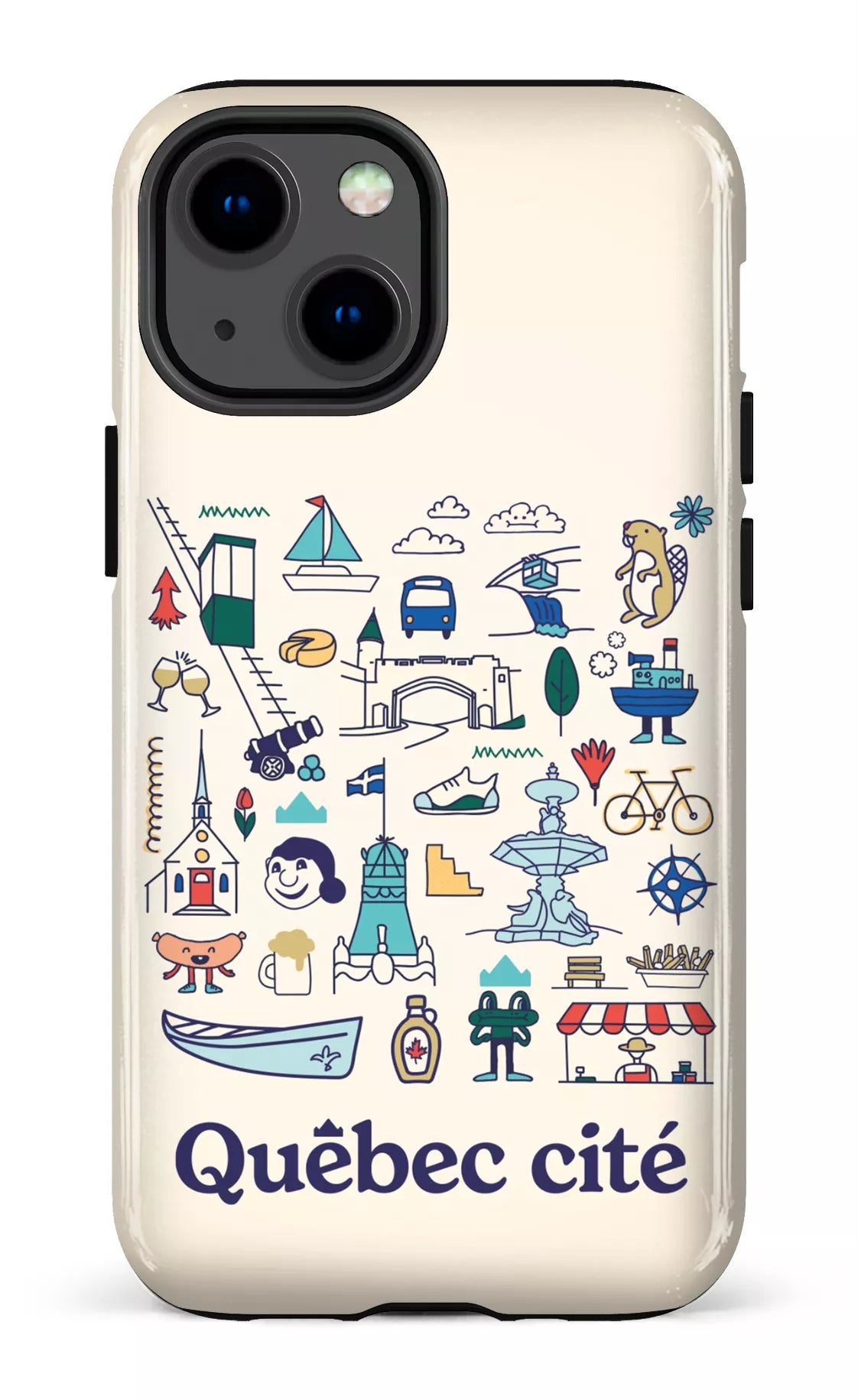 iPhone 13 Mini Tough Québec illustré -