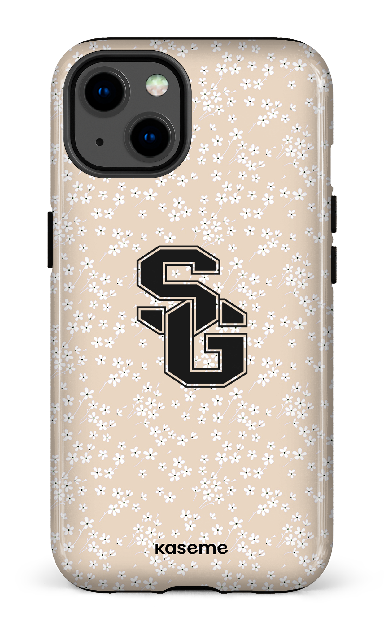 iPhone 13 Tough Posy Beige x Dragons -