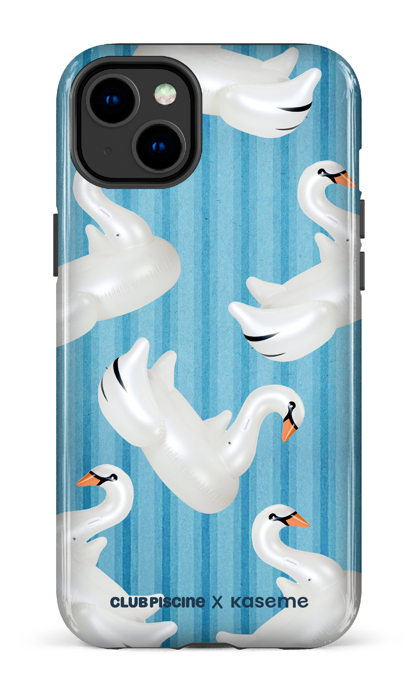 iPhone 14 Plus Tough Gloss Cygne par Club Piscine -