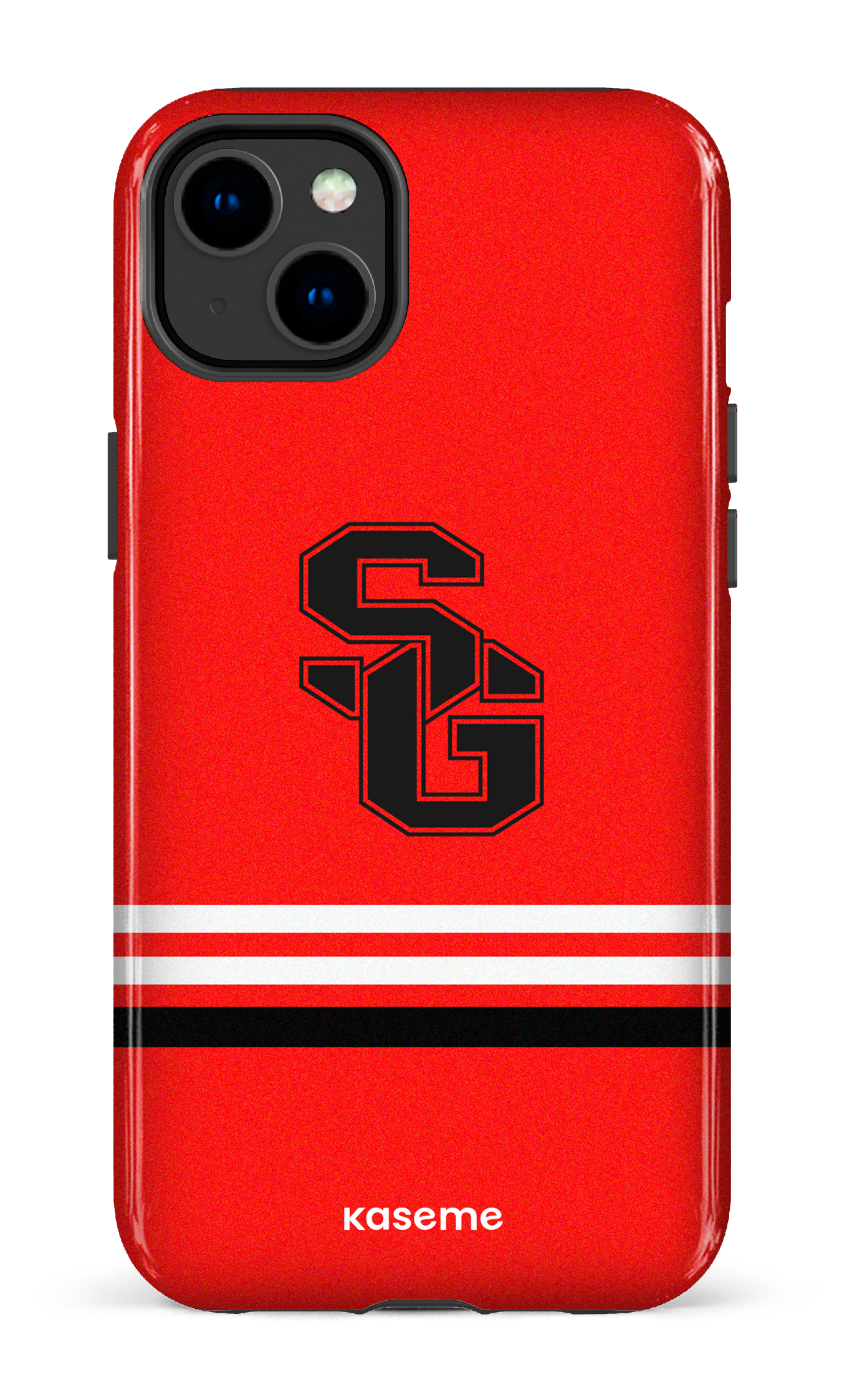 iPhone 14 Plus Tough Gloss Dragons PSG Rouge -
