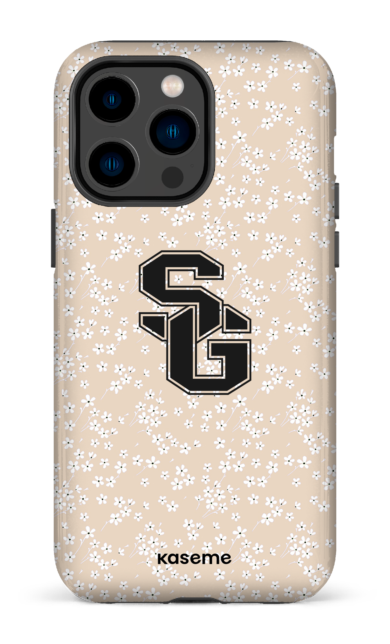 iPhone 14 Pro Max Tough Posy Beige x Dragons -