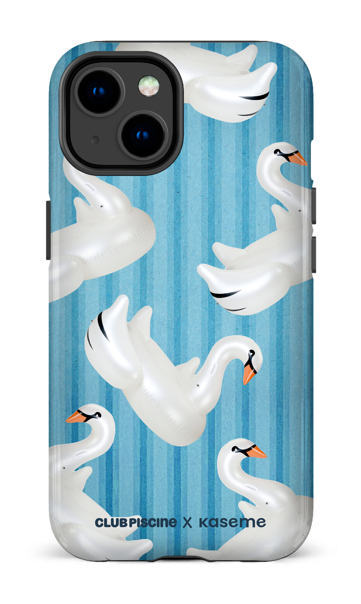 iPhone 14 Tough Gloss Cygne par Club Piscine -