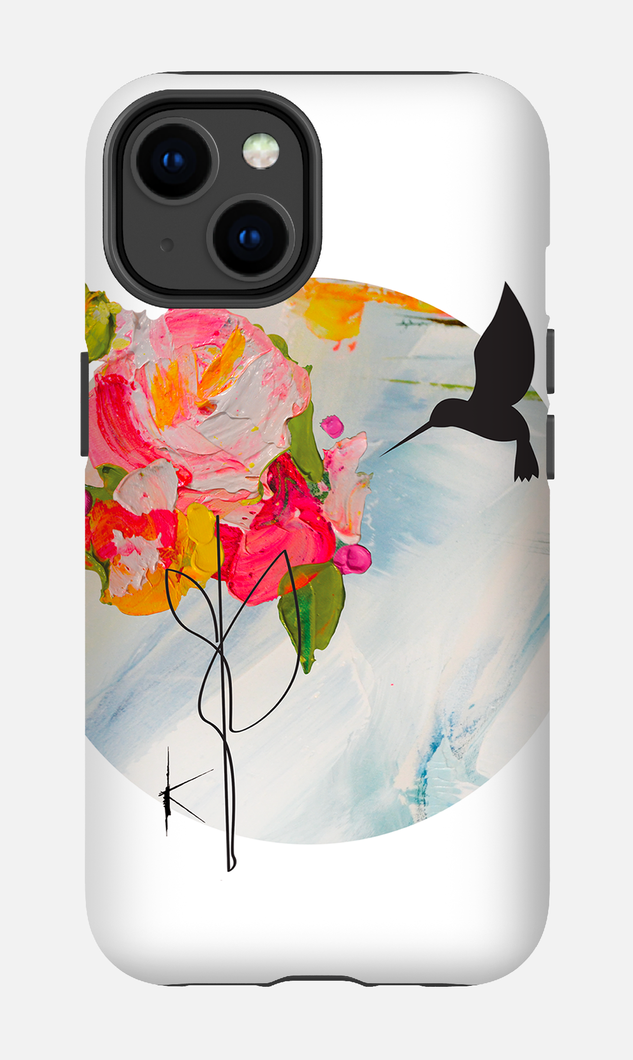iPhone 14 Tough Matte Colibri par Kristine Girard -
