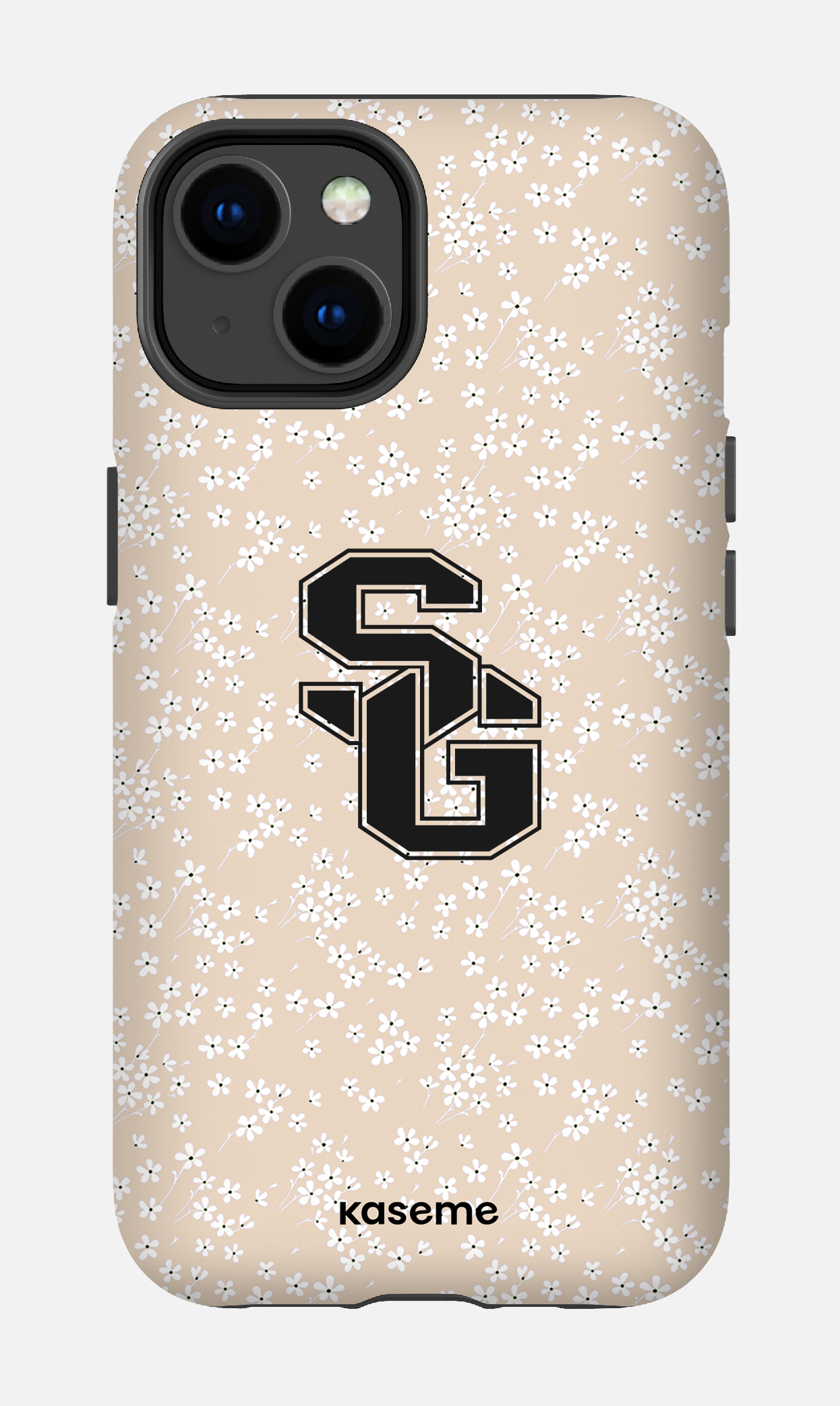 iPhone 14 Tough Matte Posy Beige x Dragons -