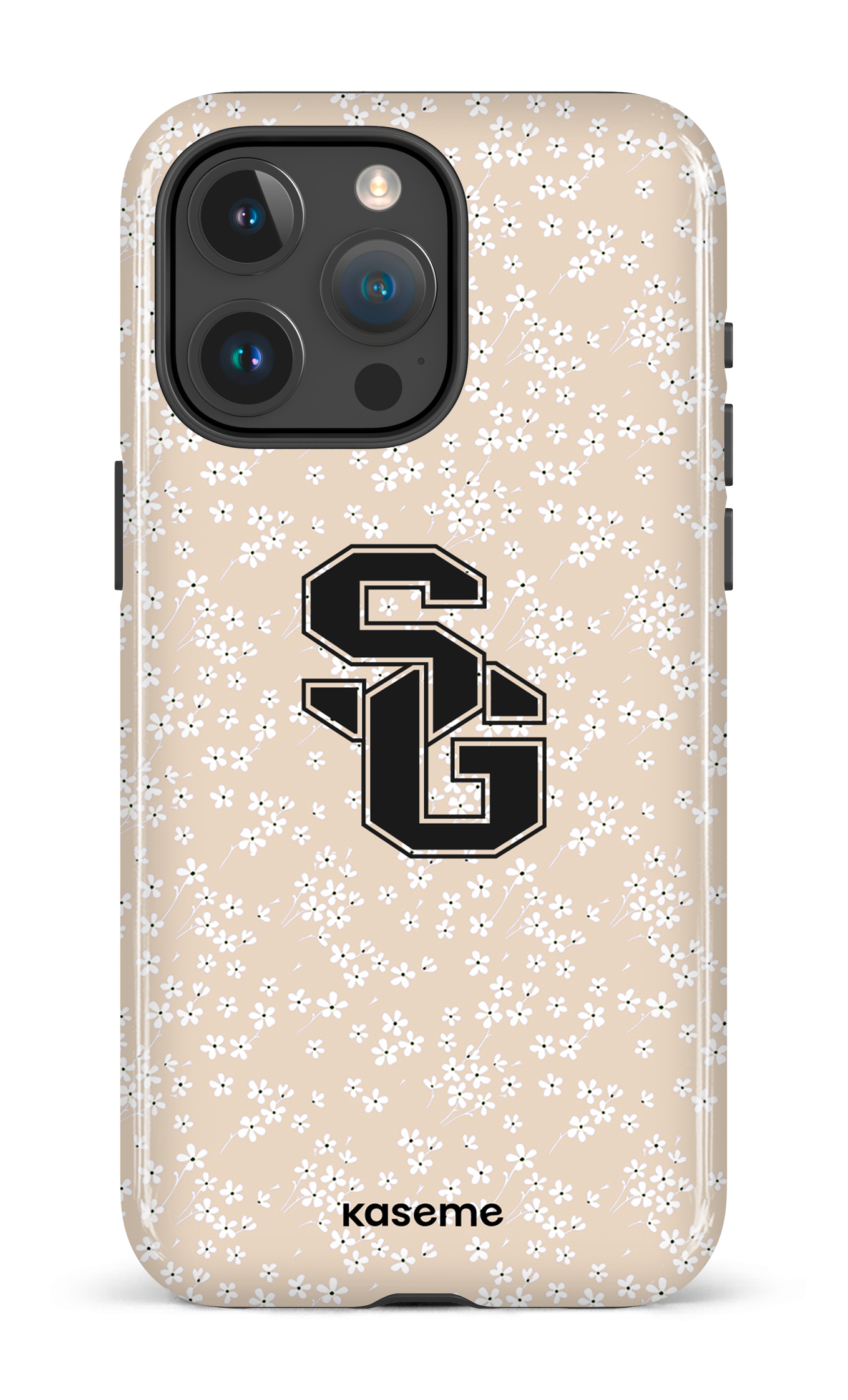 iPhone 15 Pro Max Tough Posy Beige x Dragons -