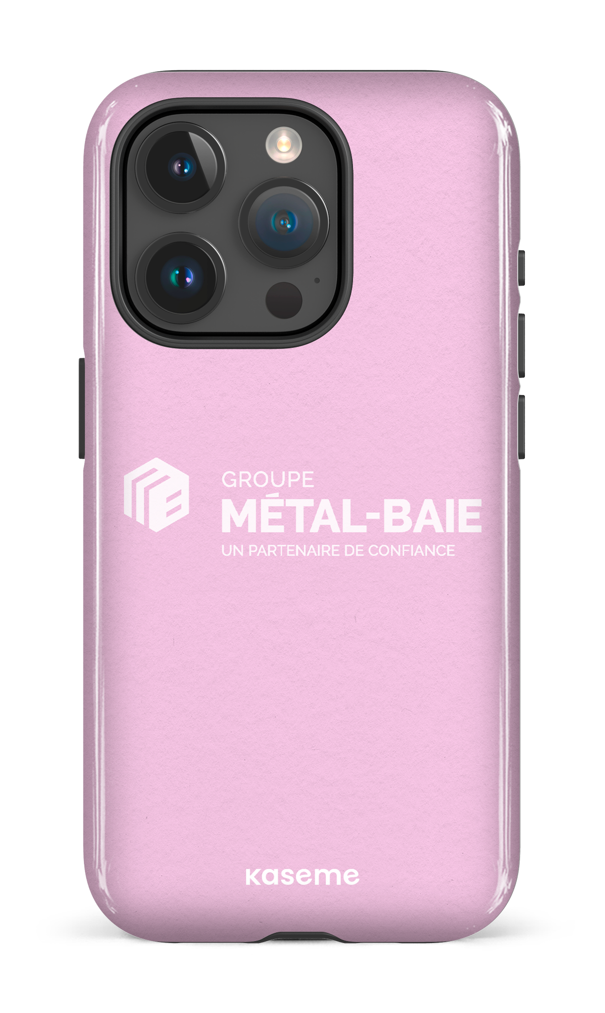 iPhone 15 Pro Tough Métal-Baie Rose -