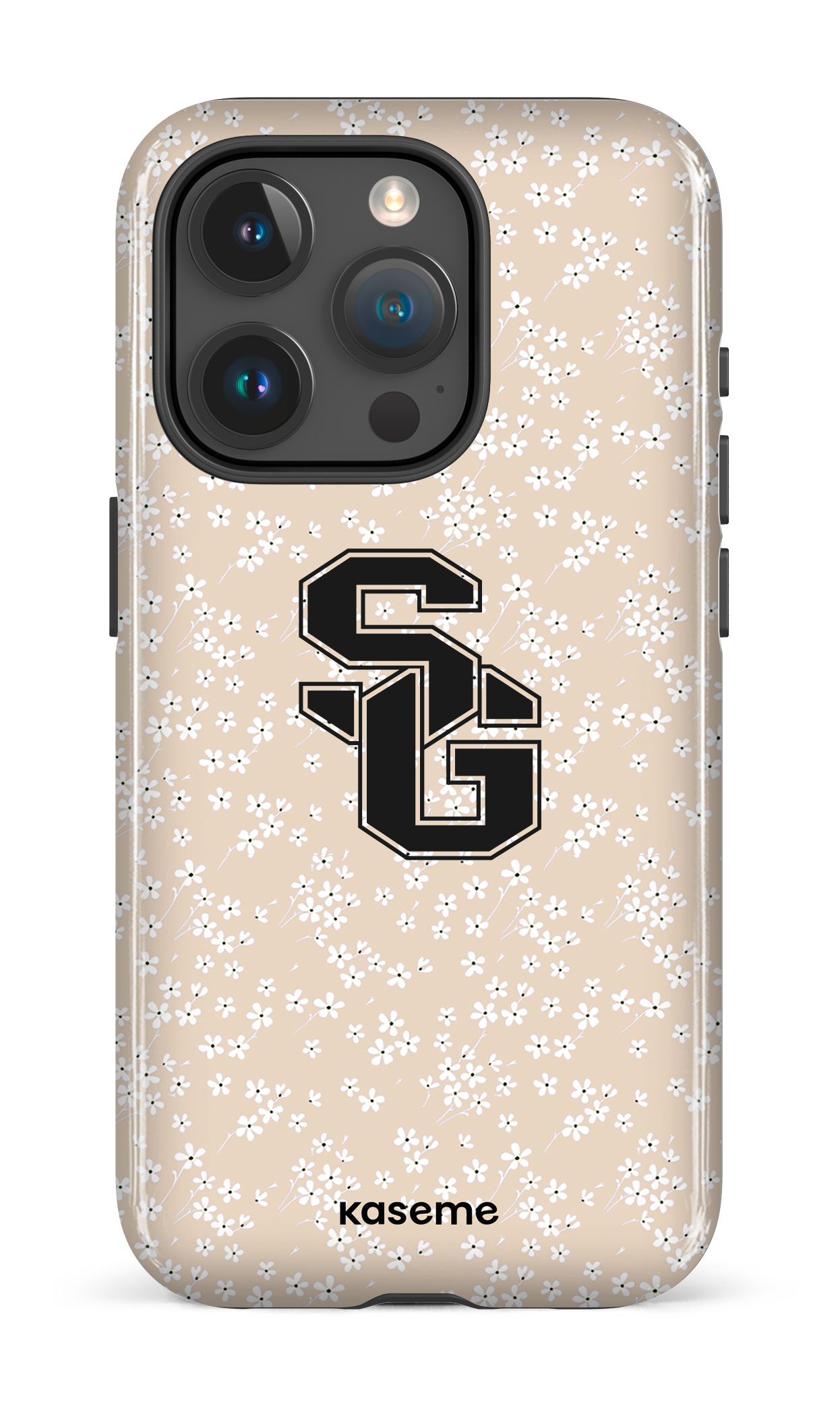 iPhone 15 Pro Tough Posy Beige x Dragons -