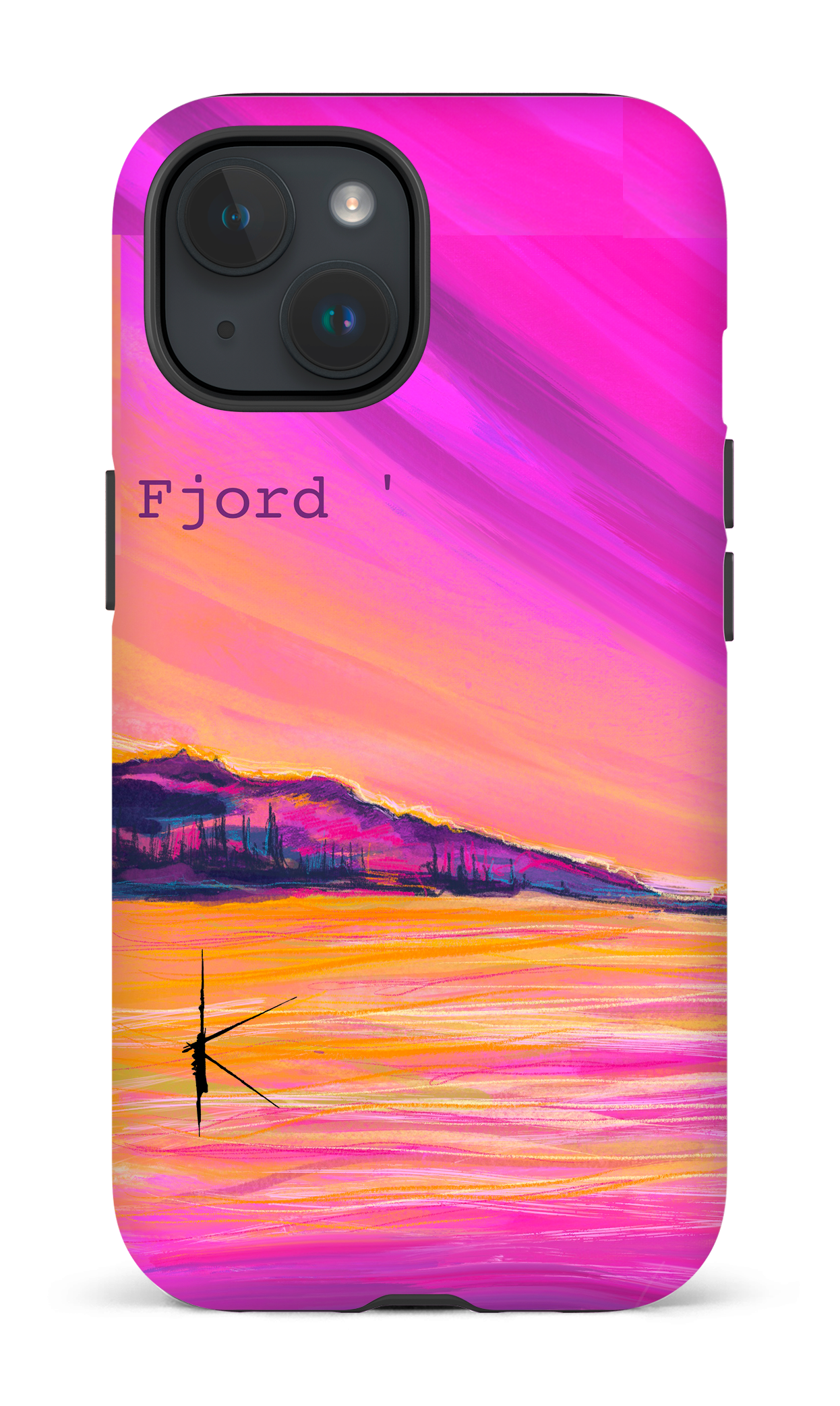 iPhone 15 Tough (Matte) Fjord par Kristine Girard -
