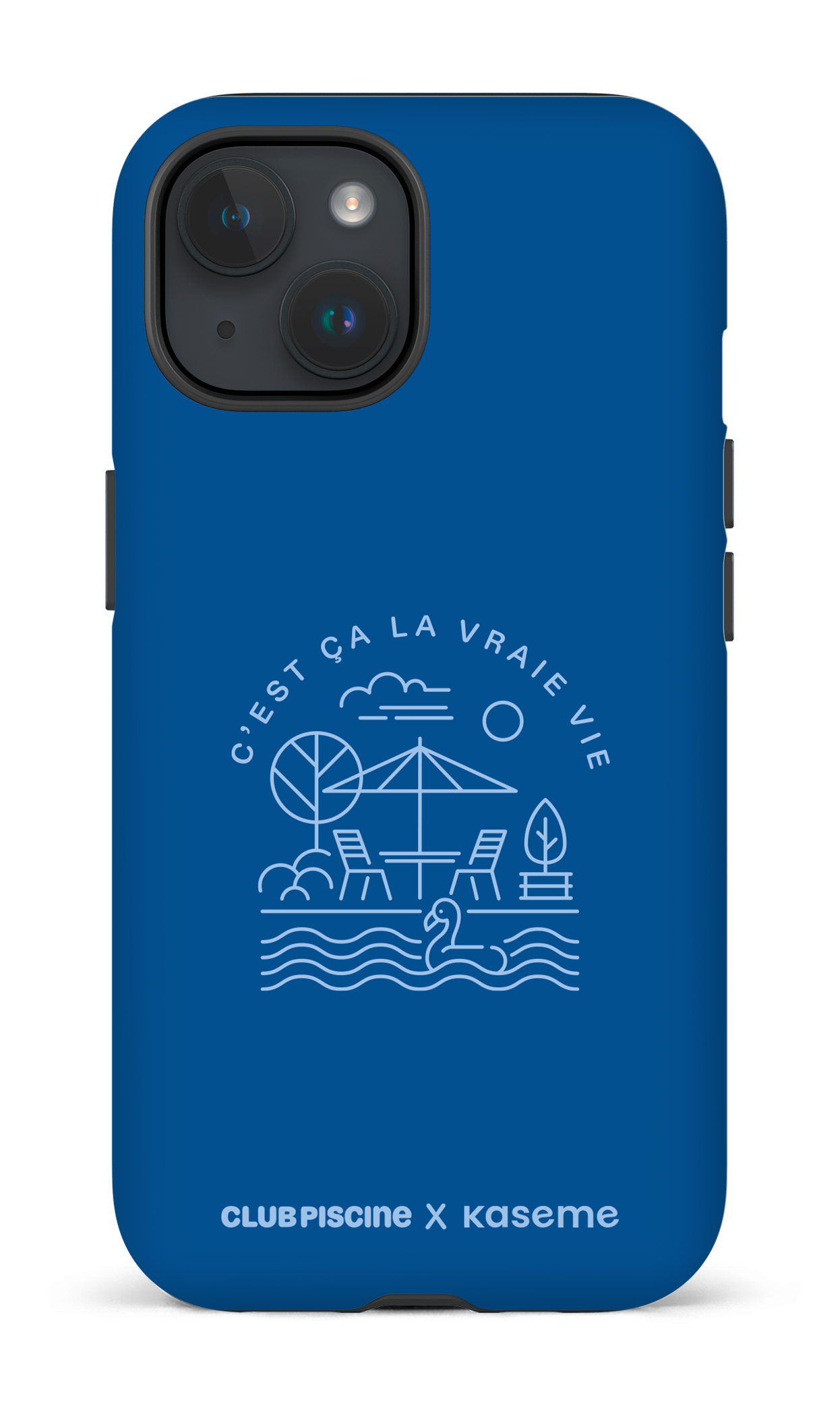 iPhone 15 Tough (Matte) Vraie Vie par Club Piscine -