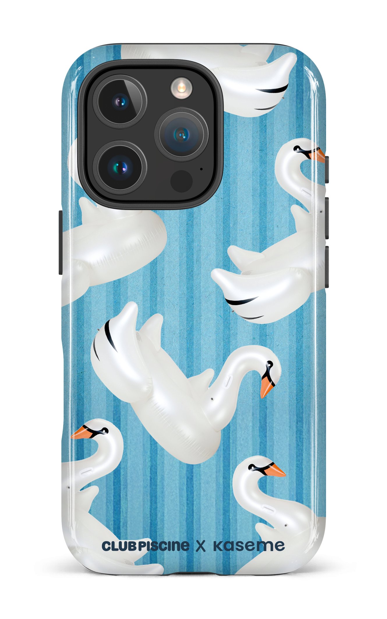 iPhone 16 Pro Impact Case Cygne par Club Piscine -