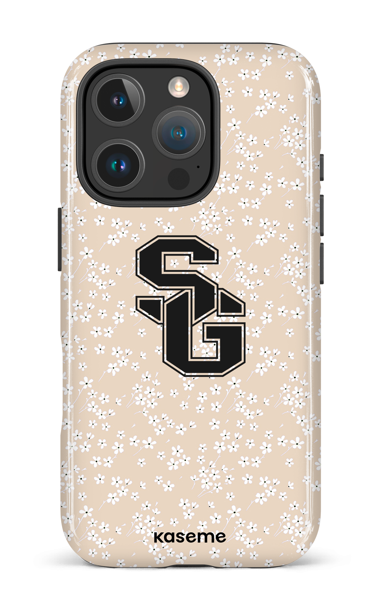 iPhone 16 Pro Impact Case Posy Beige x Dragons -