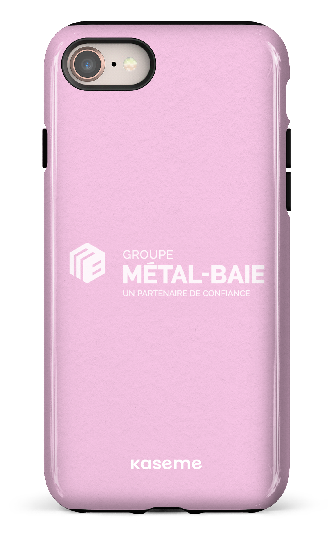 iPhone 8 Tough Métal-Baie Rose -