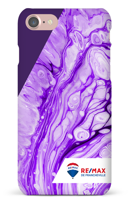 Peinture marbrée claire violette de Francheville - iPhone 7
