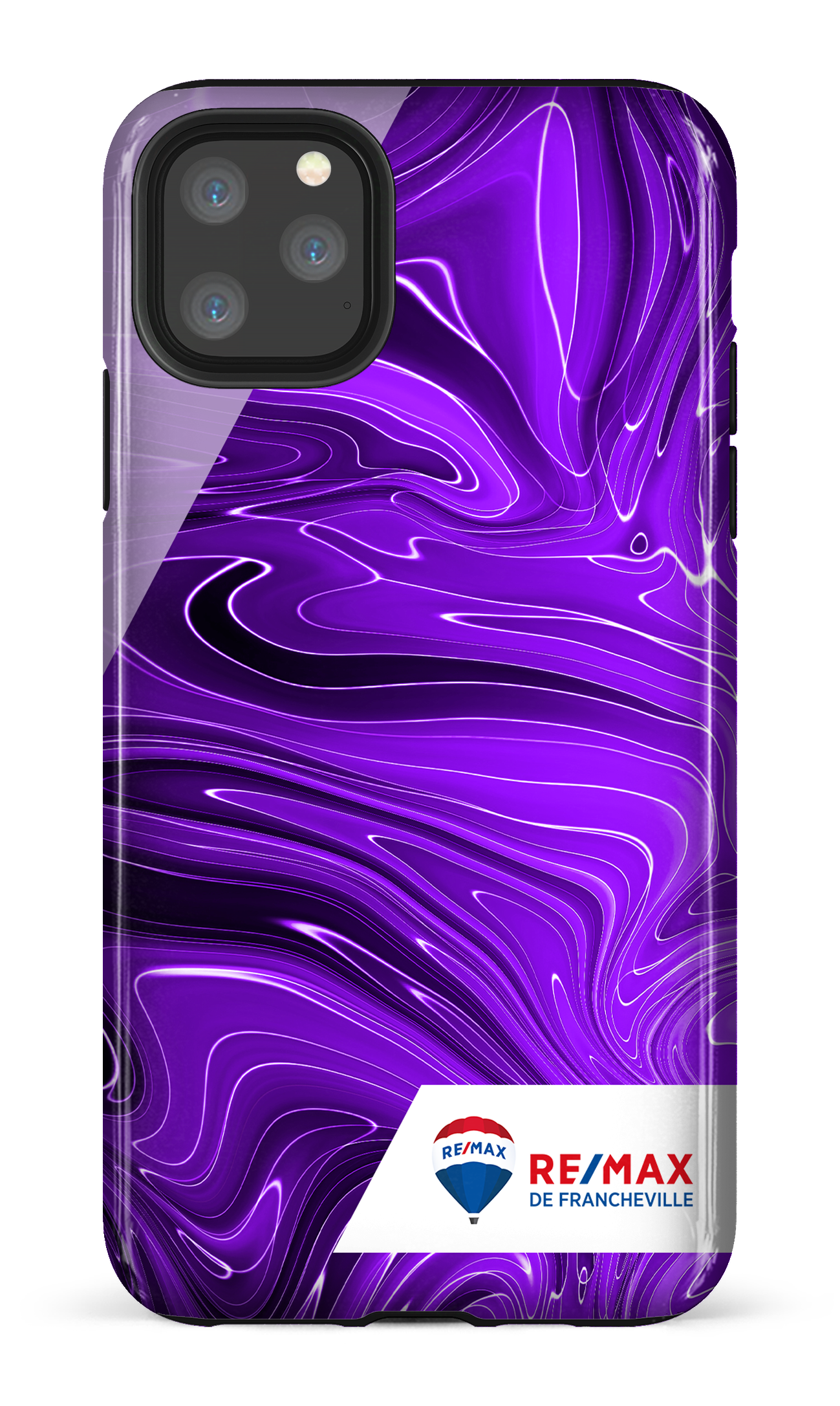 Peinture marbrée sombre violette de Francheville - iPhone 11 Pro Max