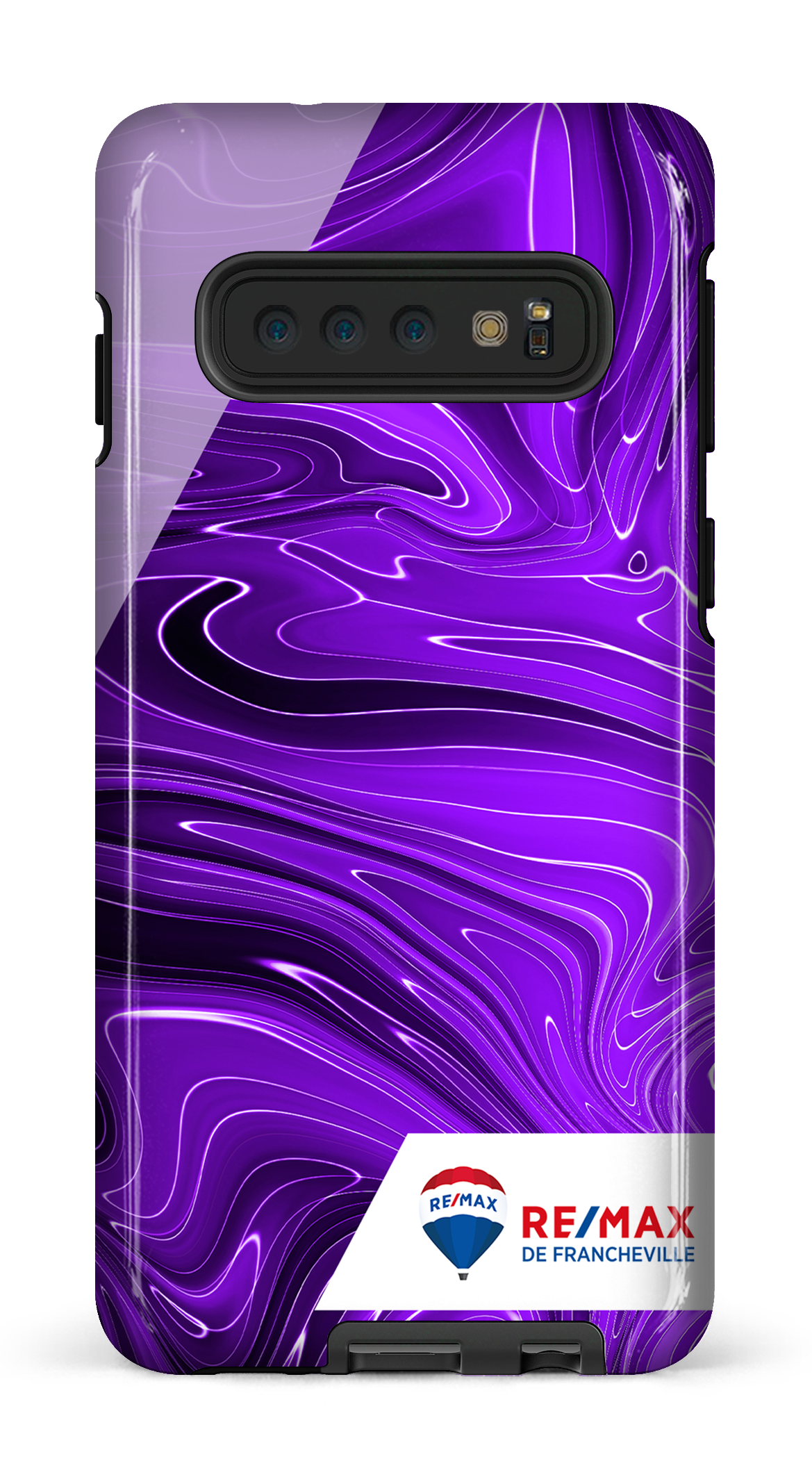 Peinture marbrée sombre violette de Francheville - Galaxy S10