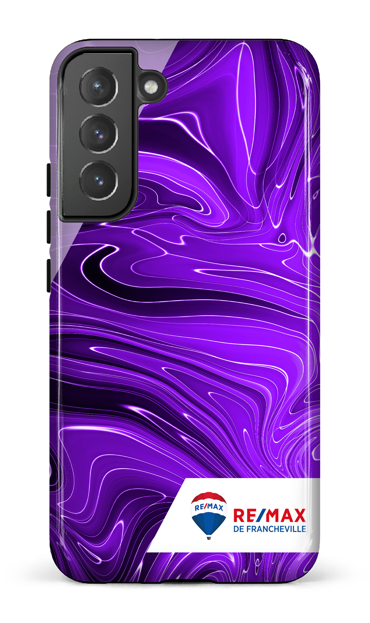 Peinture marbrée sombre violette de Francheville - Galaxy S22 Plus