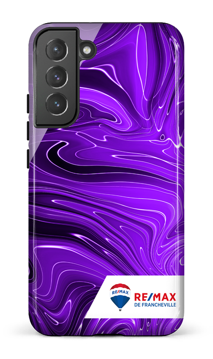 Peinture marbrée sombre violette de Francheville - Galaxy S22 Plus