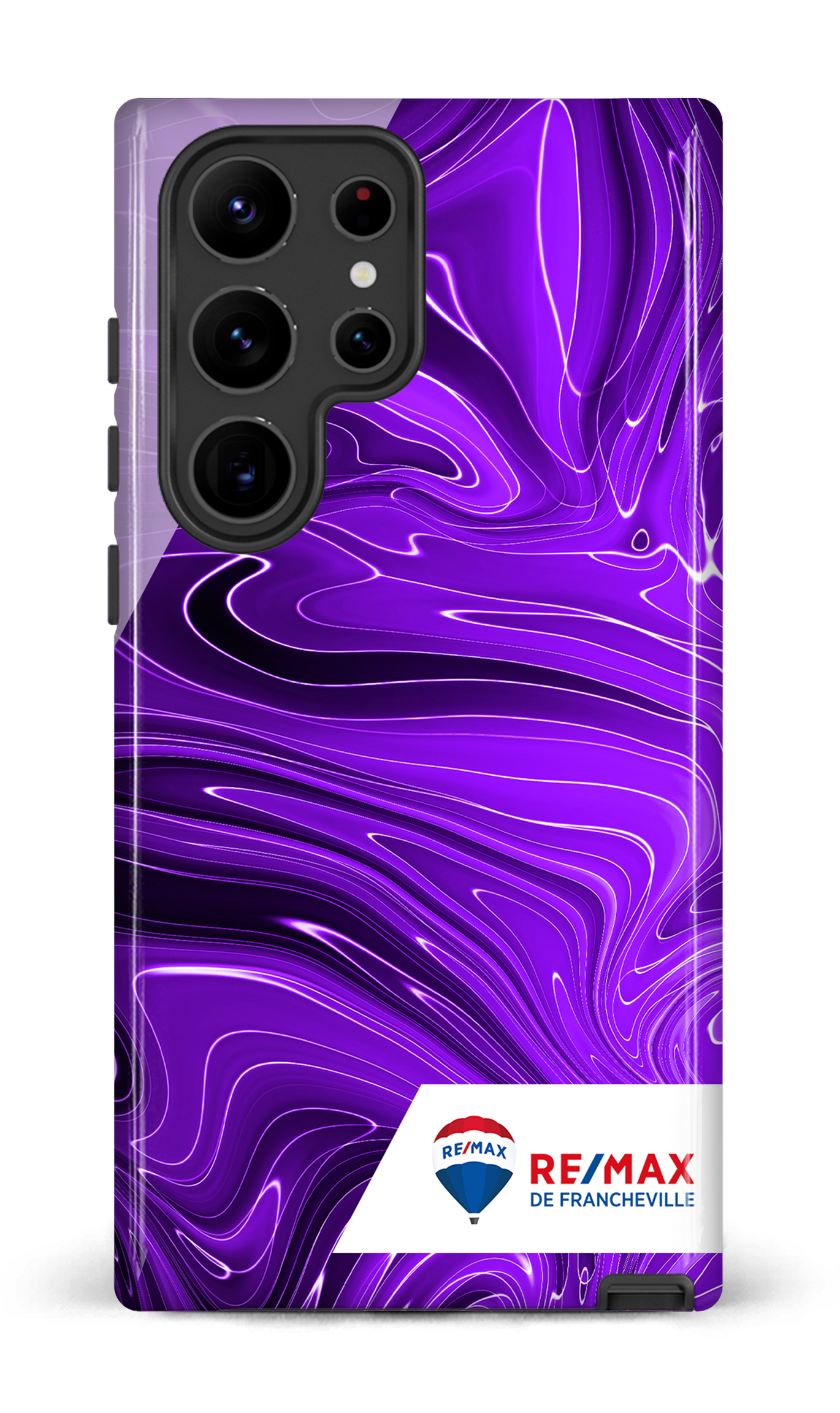 Peinture marbrée sombre violette de Francheville - Galaxy S23 Ultra