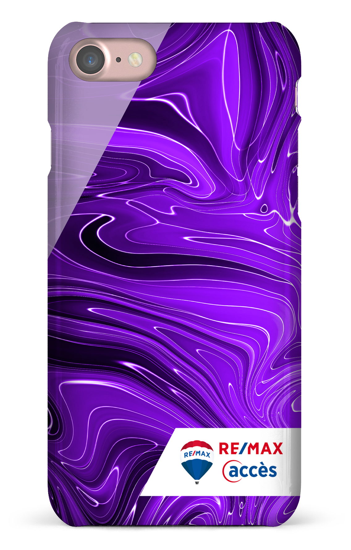 Peinture marbrée sombre violette - iPhone SE 2020 / 2022