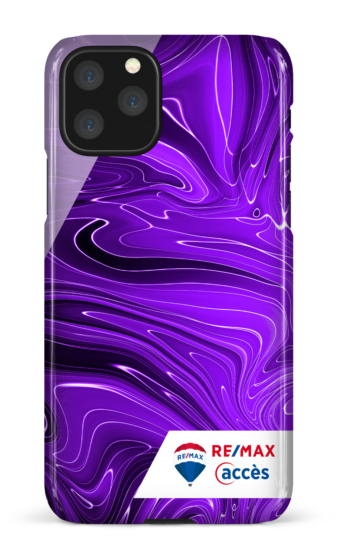 Peinture marbrée sombre violette - iPhone 11 Pro