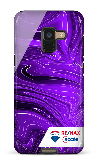 Peinture marbrée sombre violette - Galaxy A8