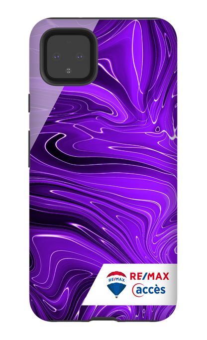 Peinture marbrée sombre violette - Google Pixel 4 XL